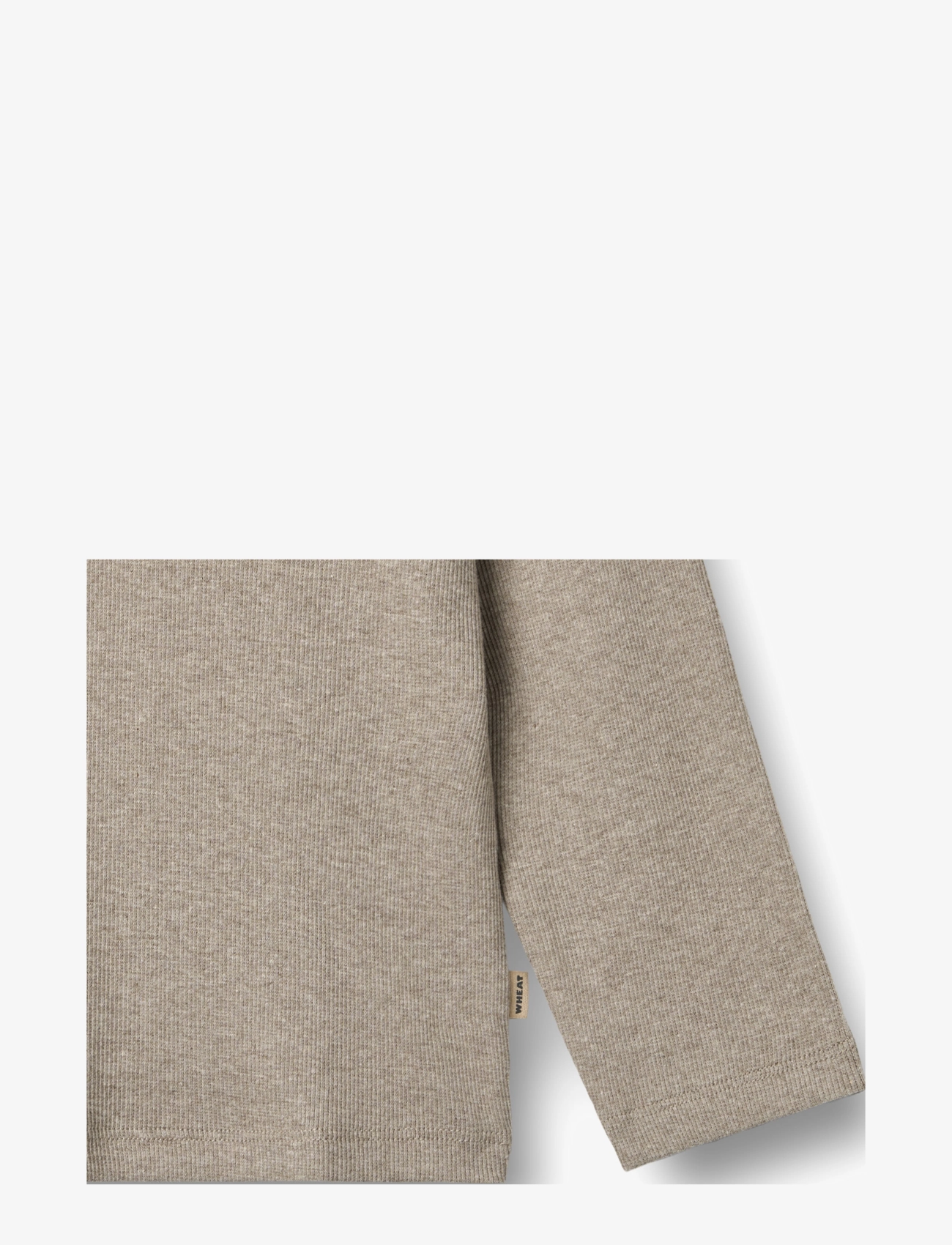 Wheat - T-Shirt L/S Milo - pikkade varrukatega t-särgid - gravel melange - 2