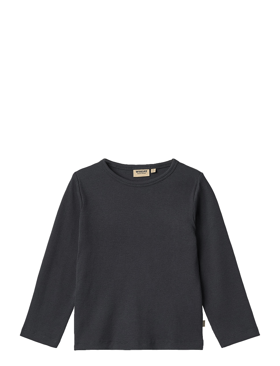 Wheat - T-Shirt L/S Milo - lange mouwen - navy - 0