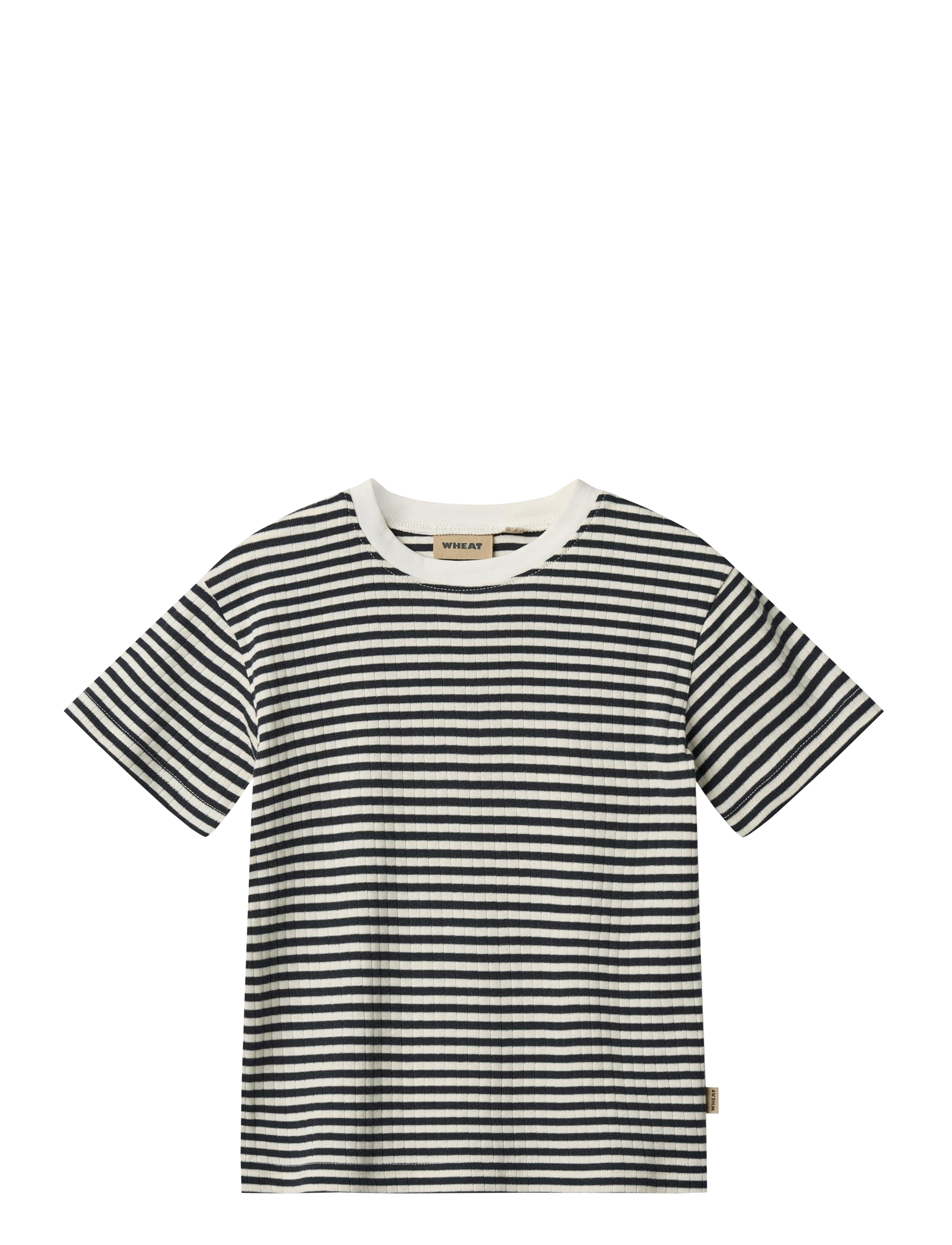 Wheat T-Shirt S/S Fabian, 110, Navy, T-Shirts > Kortærmede, Børn