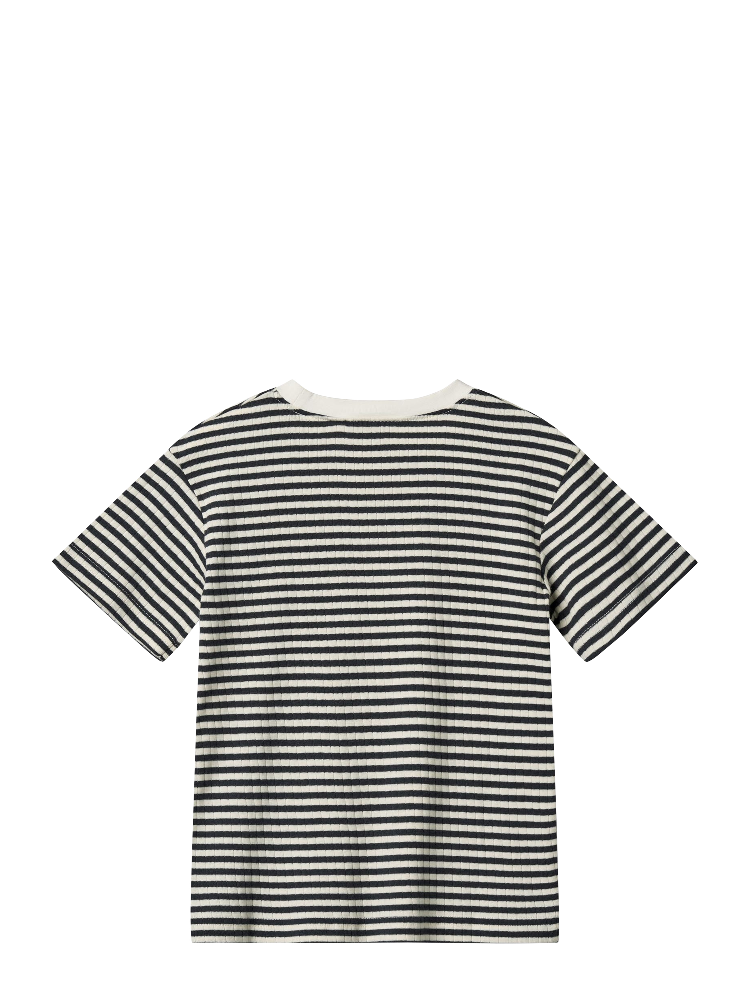 Wheat - T-shirt S/S Fabian - short-sleeved t-shirts - navy rib stripe - 1