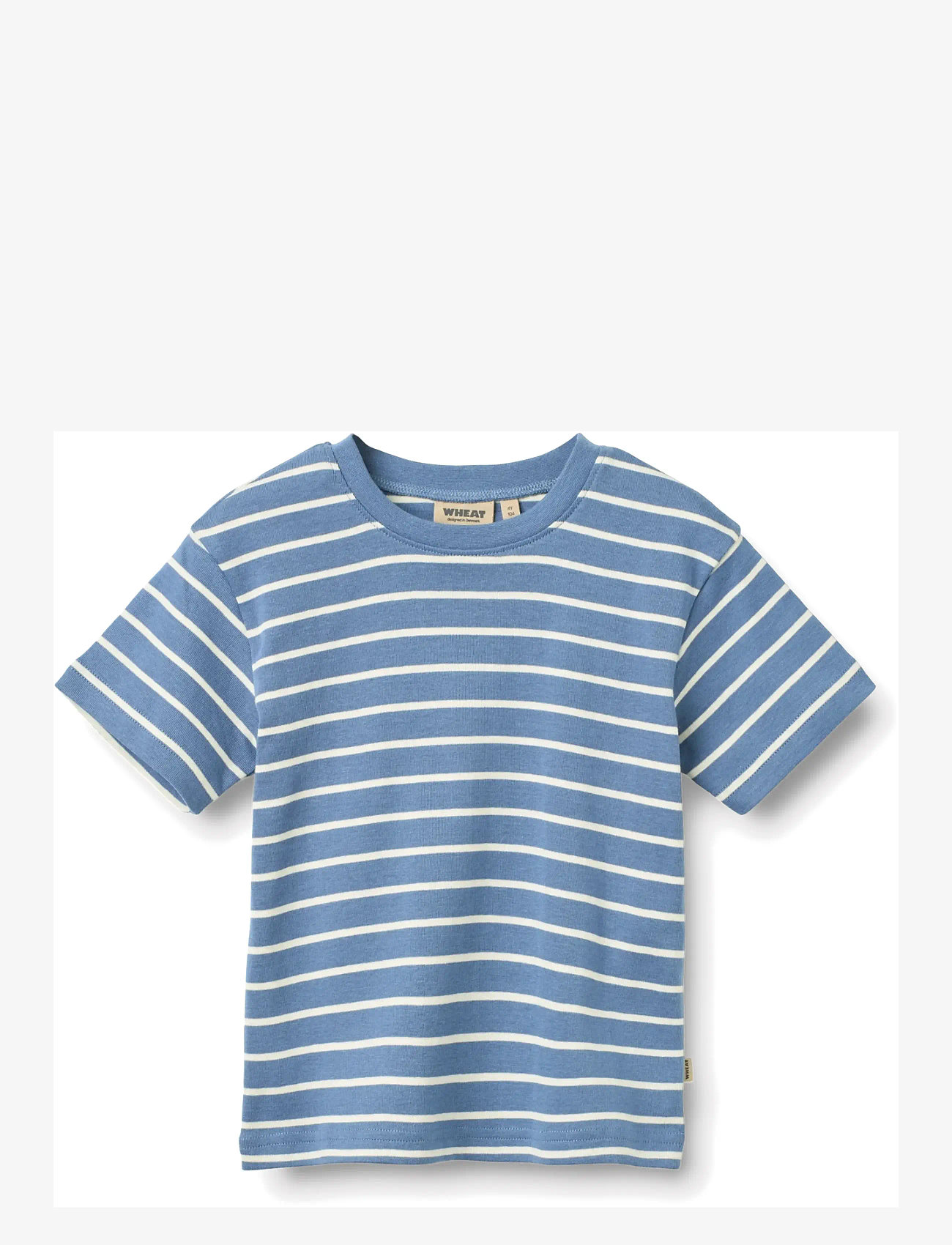 Wheat - T-shirt S/S Fabian - kortærmede t-shirts - blue stripe - 0