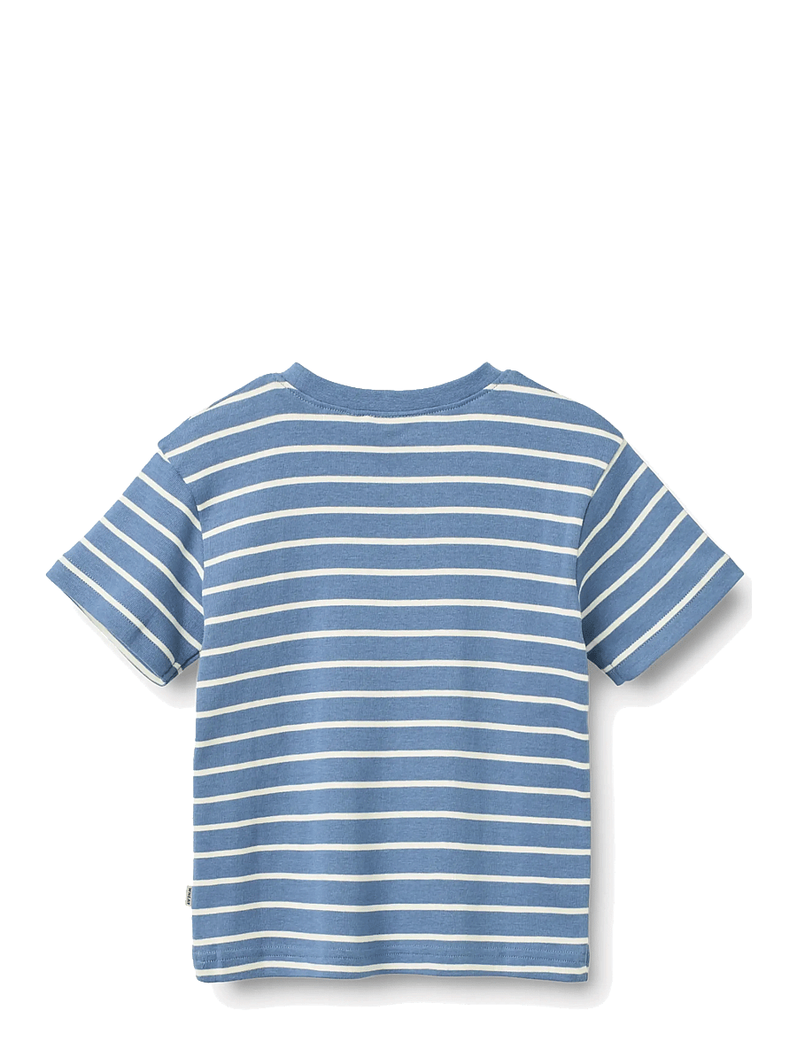 Wheat - T-shirt S/S Fabian - kurzärmelige - blue stripe - 1