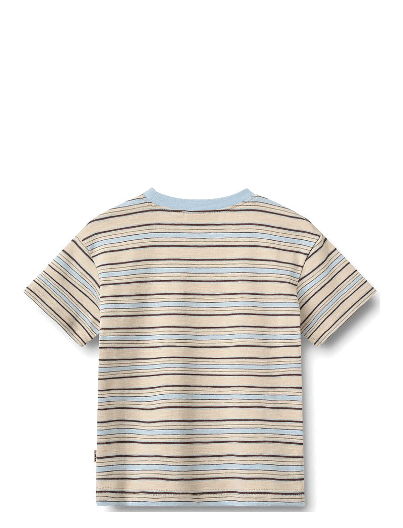 Wheat - T-shirt S/S Fabian - kortærmede t-shirts - multi blue stripe - 1