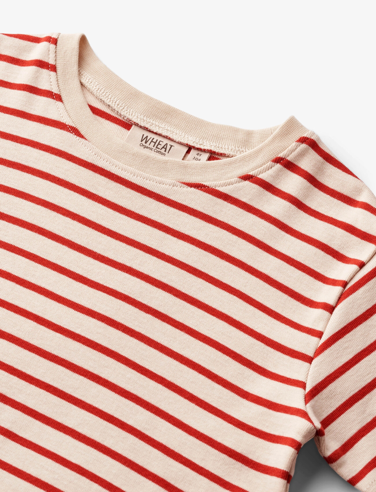 Wheat - T-Shirt Fabian - red stripe - 2