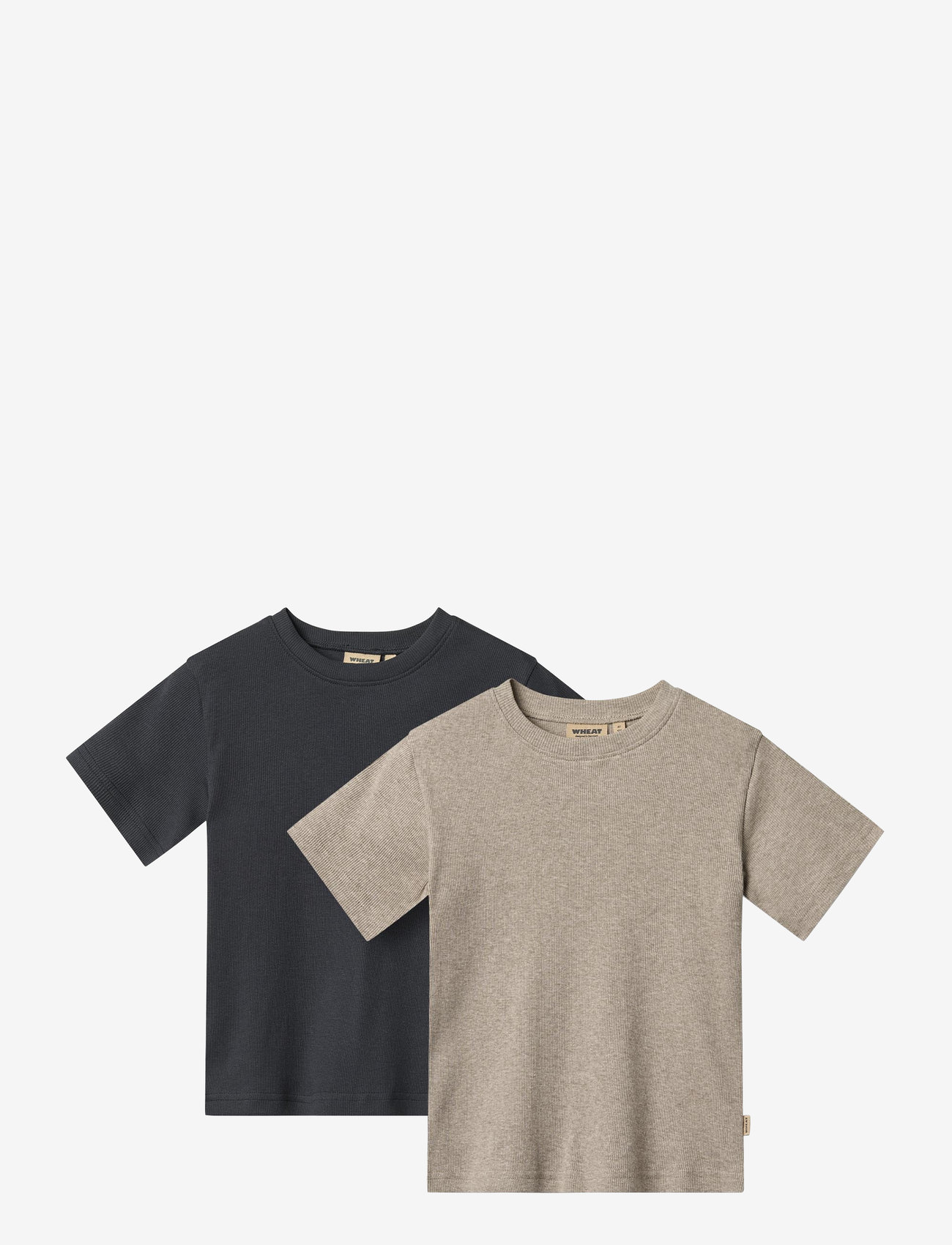 Wheat - 2 Rib T-shirt S/S Fabian - lühikeste varrukatega t-särgid - navy - 0