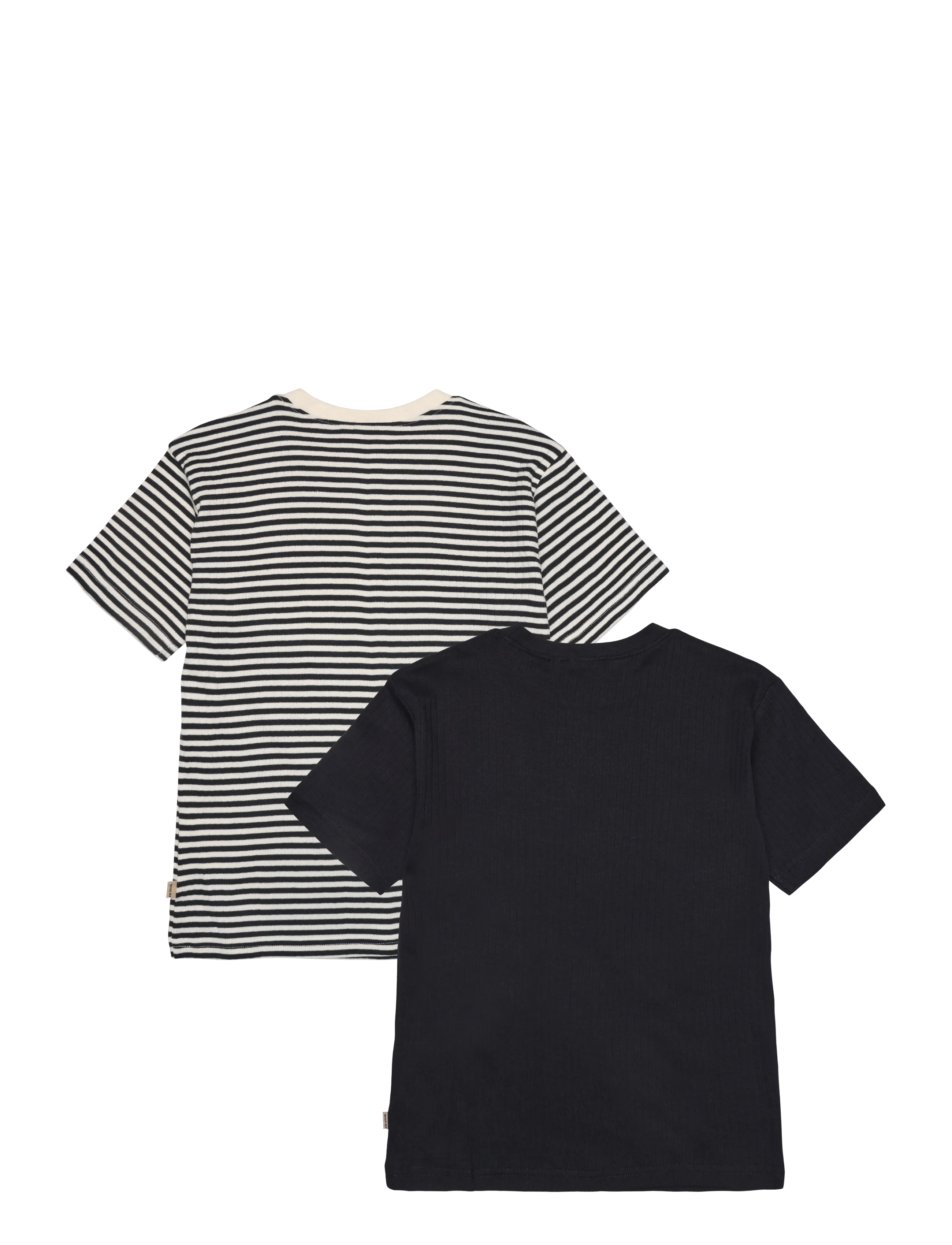 Wheat - 2 Rib T-shirt S/S Fabian - kortærmede t-shirts - navy rib stripe - 1