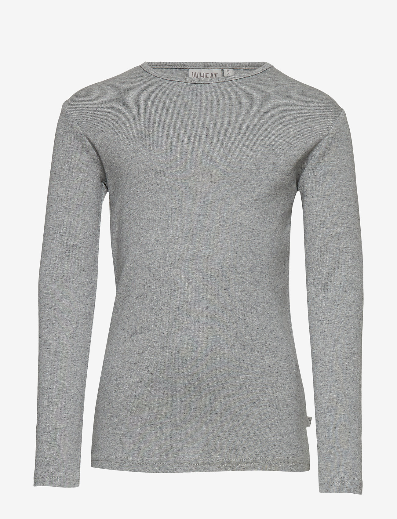 Wheat - Basic Boy T-Shirt LS - melange grey - 0