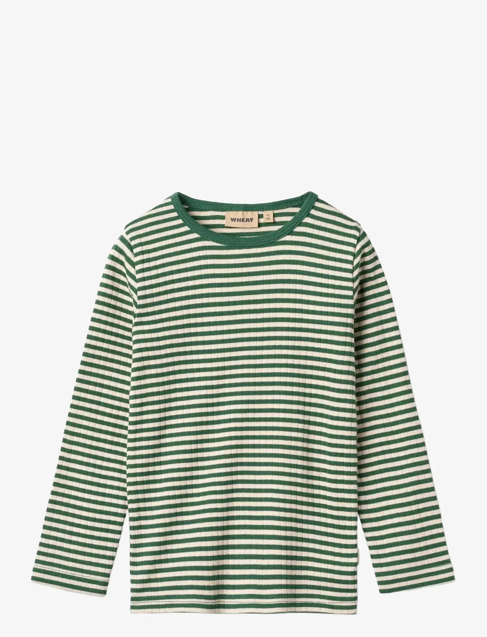 Wheat - T-shirt L/S Stig - lange mouwen - green stripe - 0