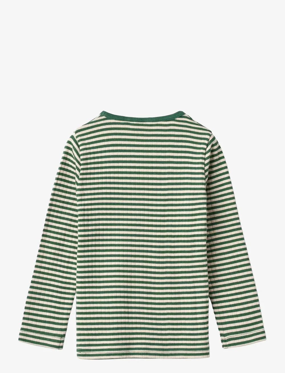 Wheat - T-shirt L/S Stig - lange mouwen - green stripe - 1