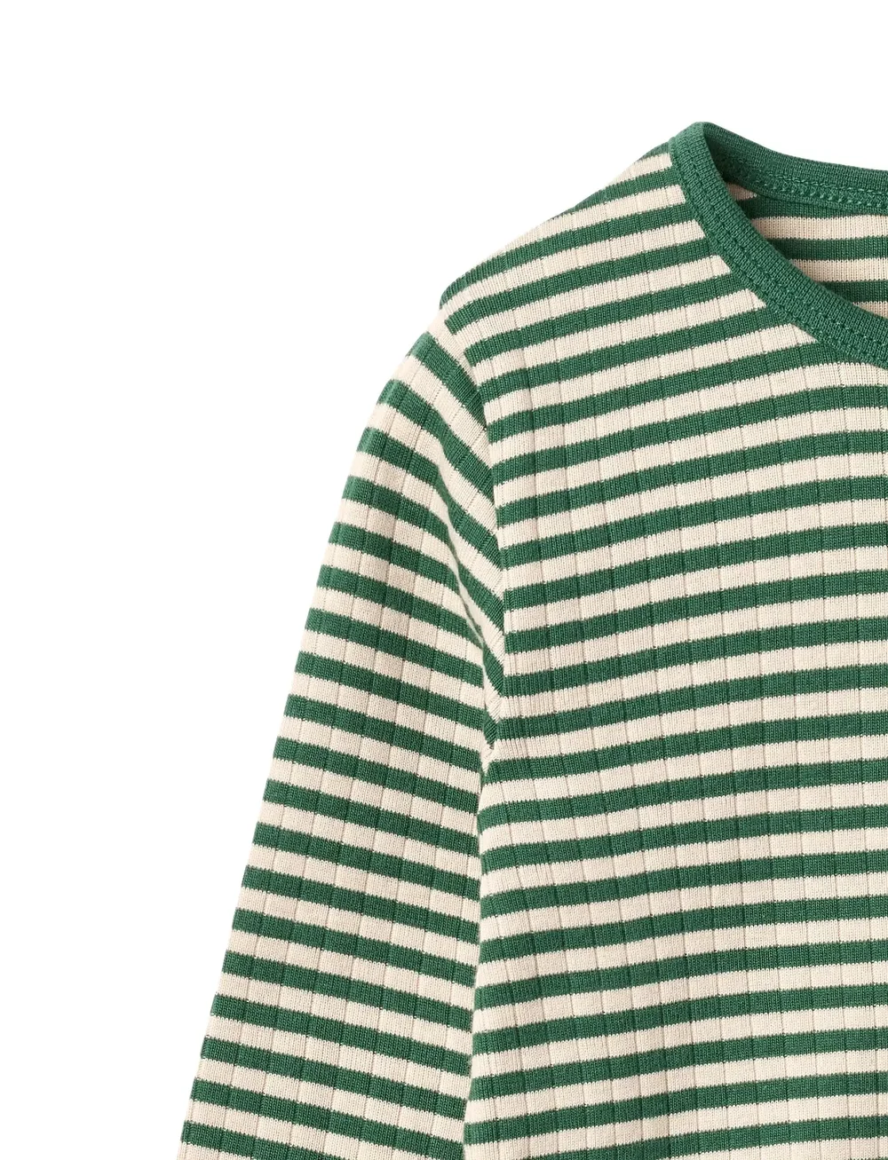 Wheat - T-shirt L/S Stig - lange mouwen - green stripe - 2