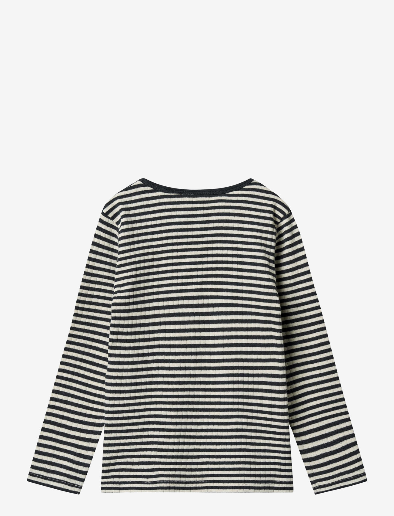 Wheat - T-shirt L/S Stig - langærmede t-shirts - navy rib stripe - 1