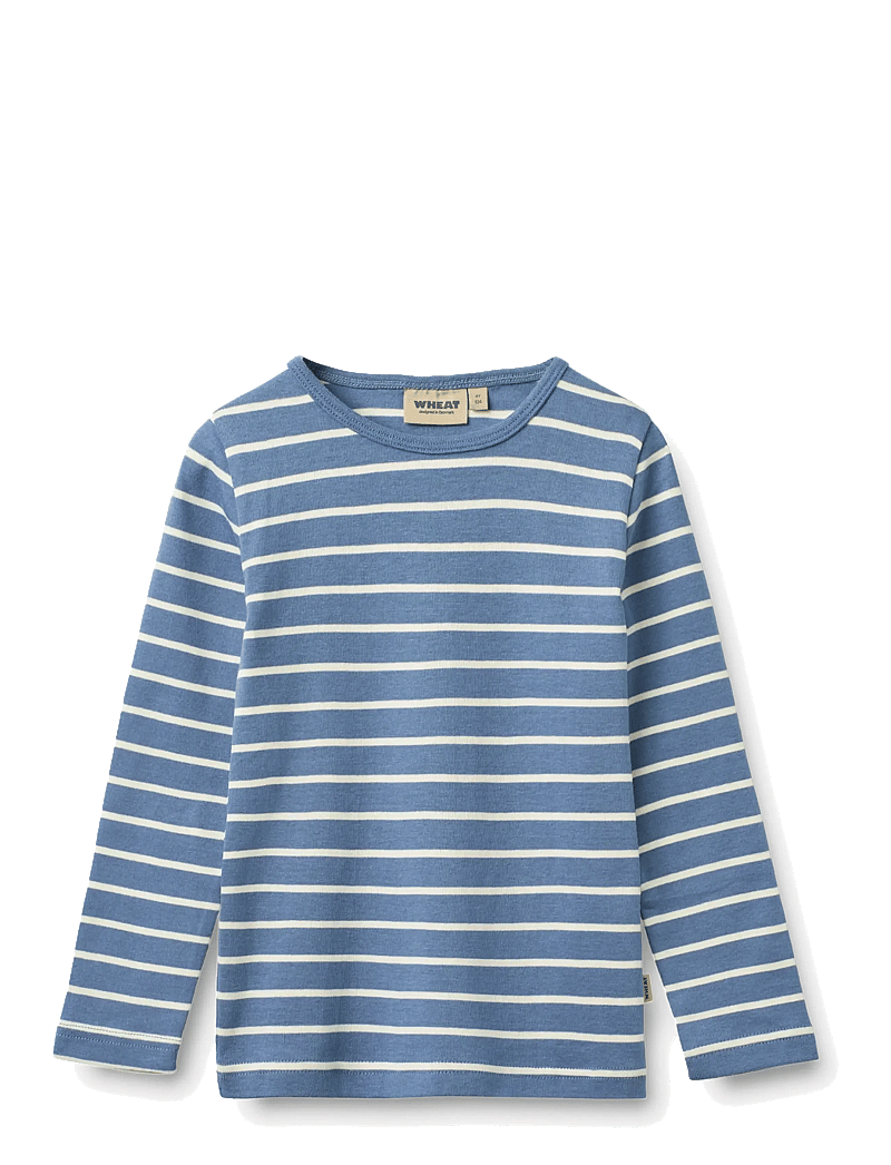 Wheat - T-shirt L/S Stig - langærmede t-shirts - blue stripe - 0