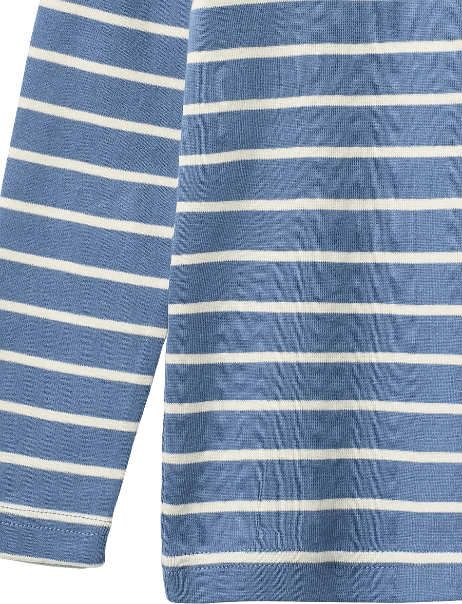 Wheat - T-shirt L/S Stig - langärmelig - blue stripe - 2