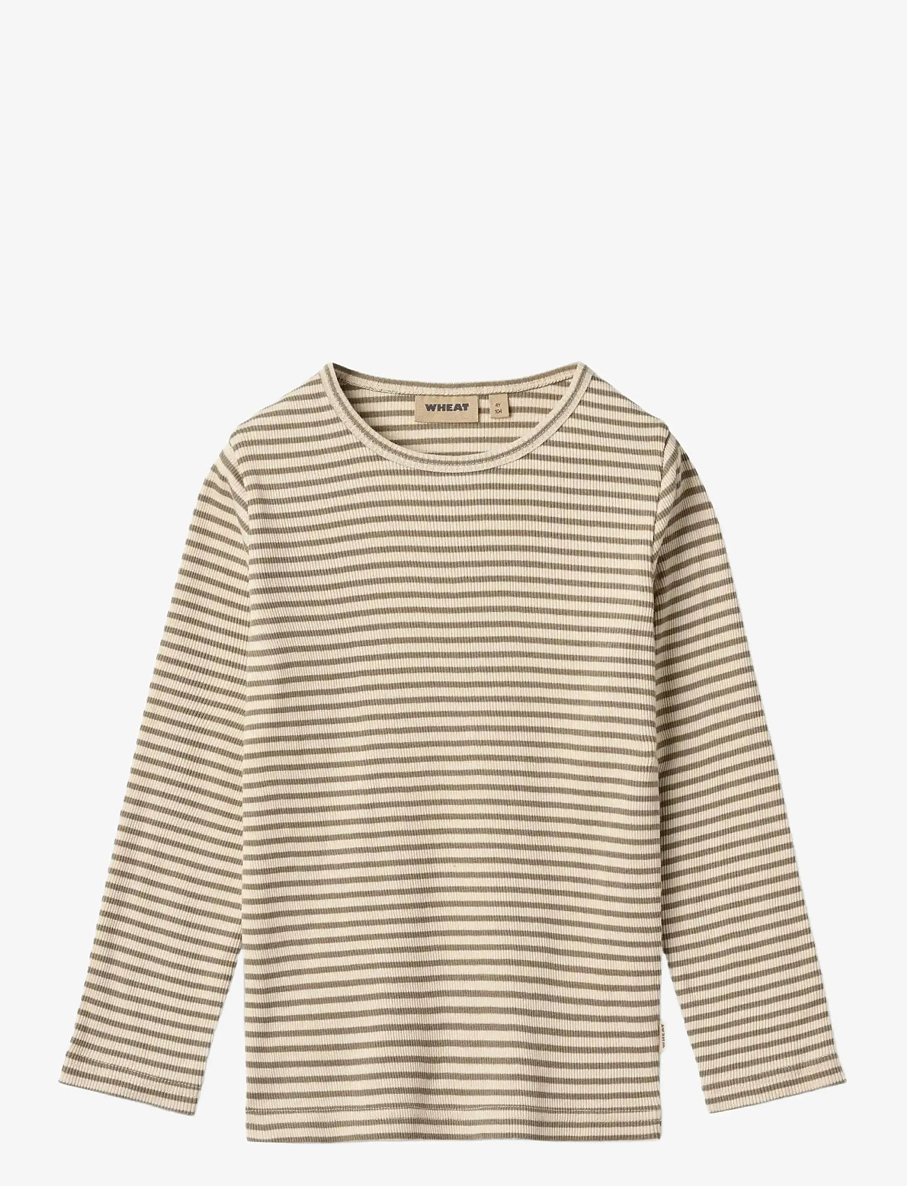 Wheat - T-shirt L/S Stig - herbstliche kleidung - stone stripe - 0