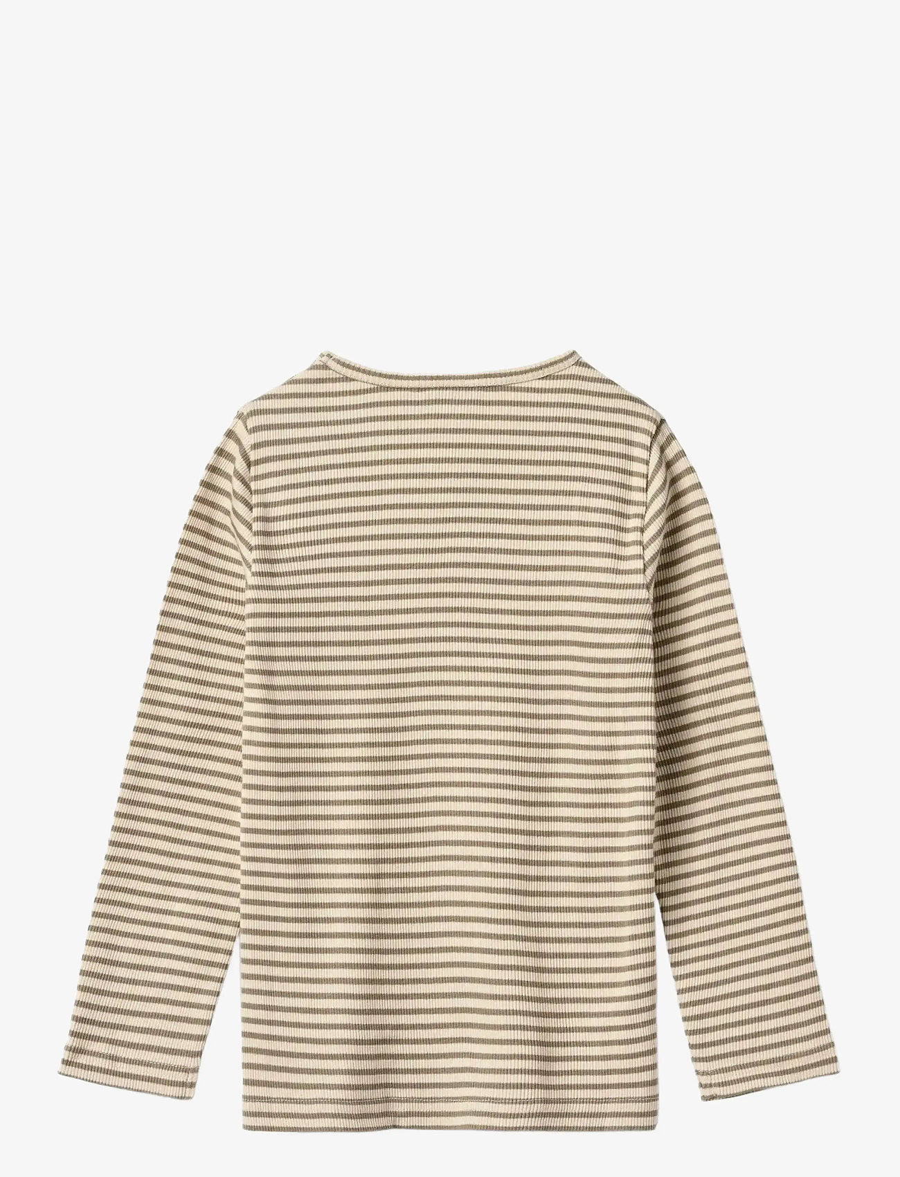 Wheat - T-shirt L/S Stig - herbstliche kleidung - stone stripe - 1