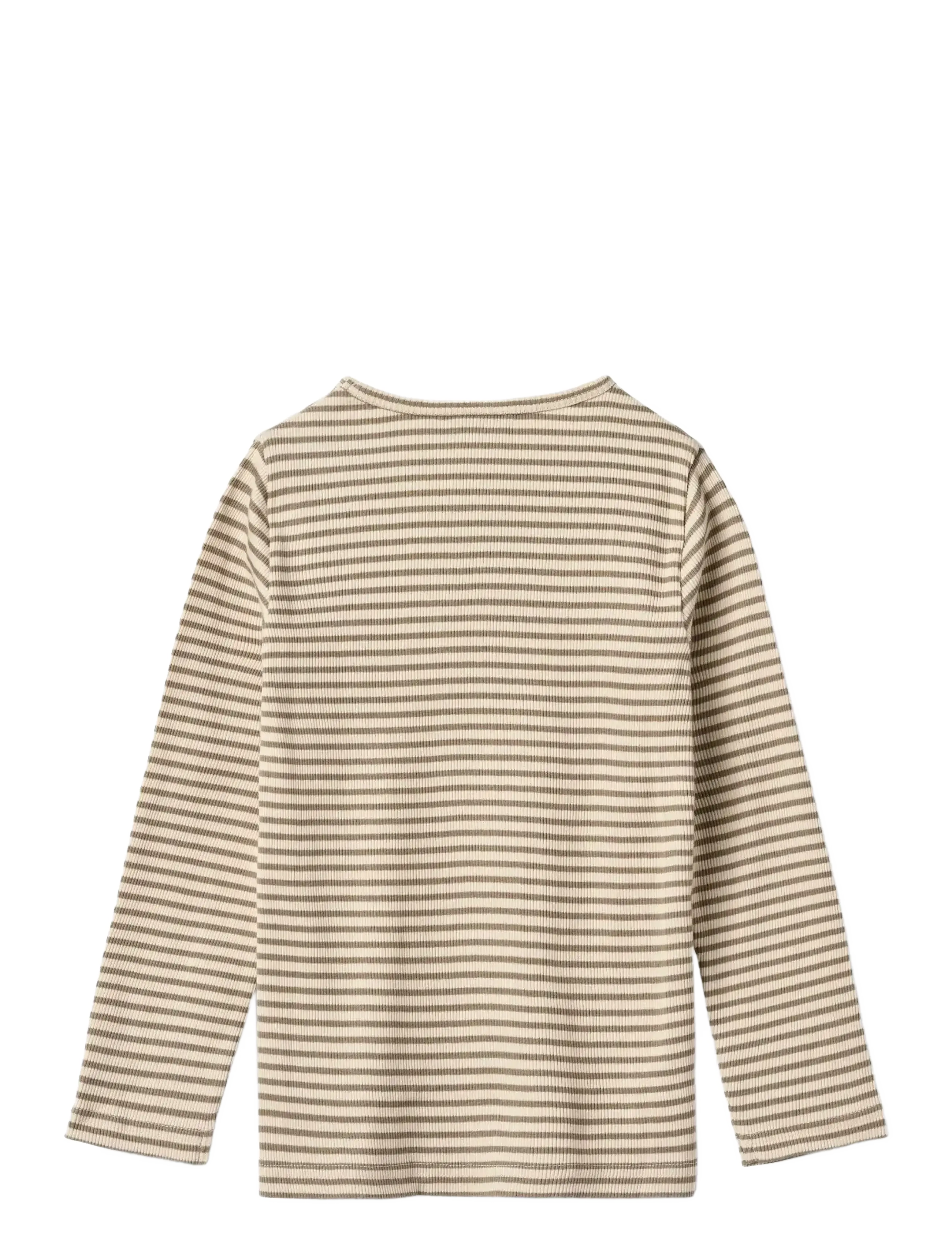 Wheat - T-shirt L/S Stig - stone stripe - 2