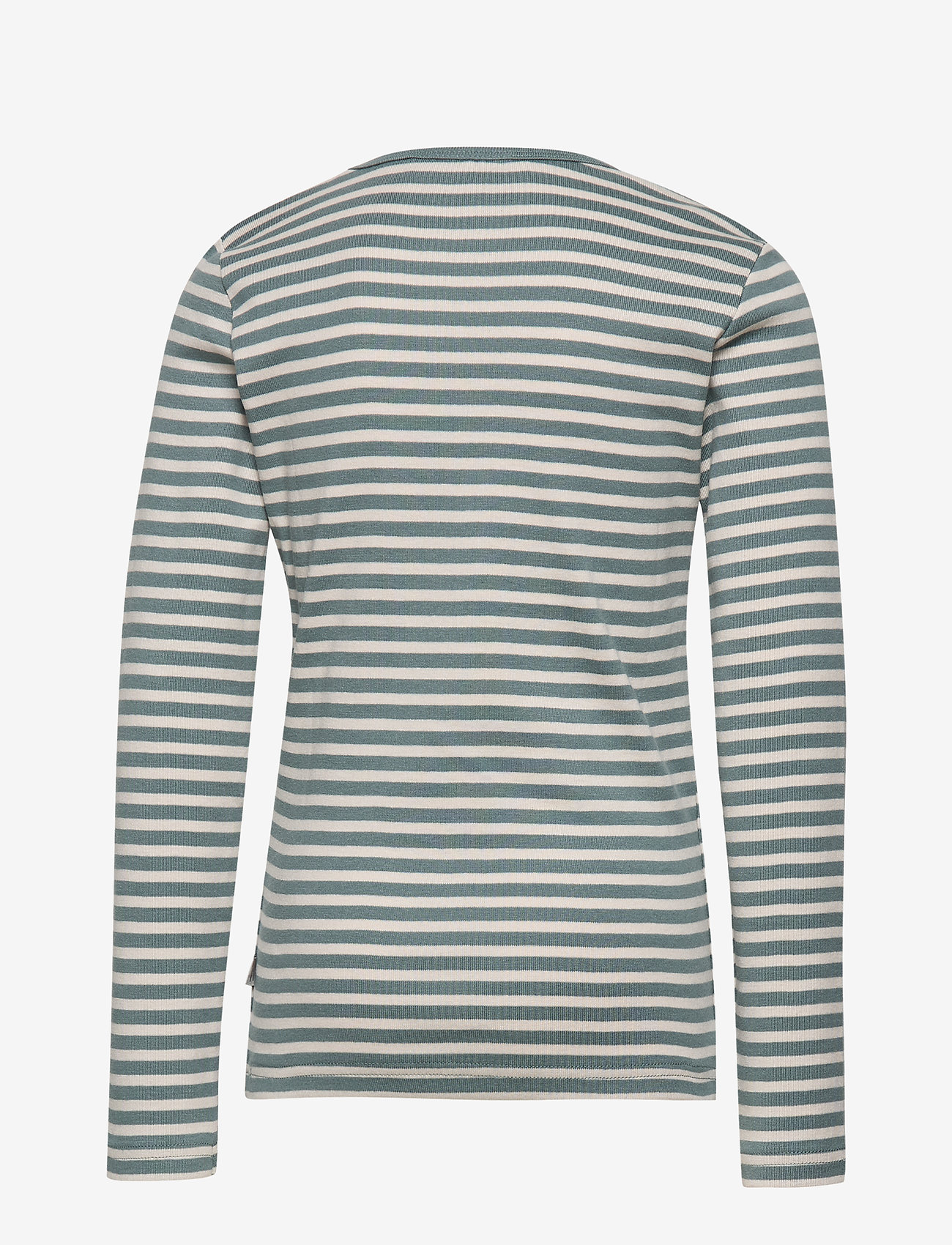 Wheat - T-Shirt Striped LS - petroleum - 1