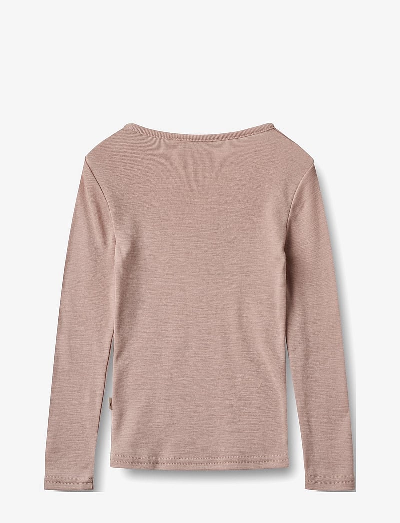 Wheat - Wool T-Shirt L/S Alfie - langärmelig - dry rose - 1