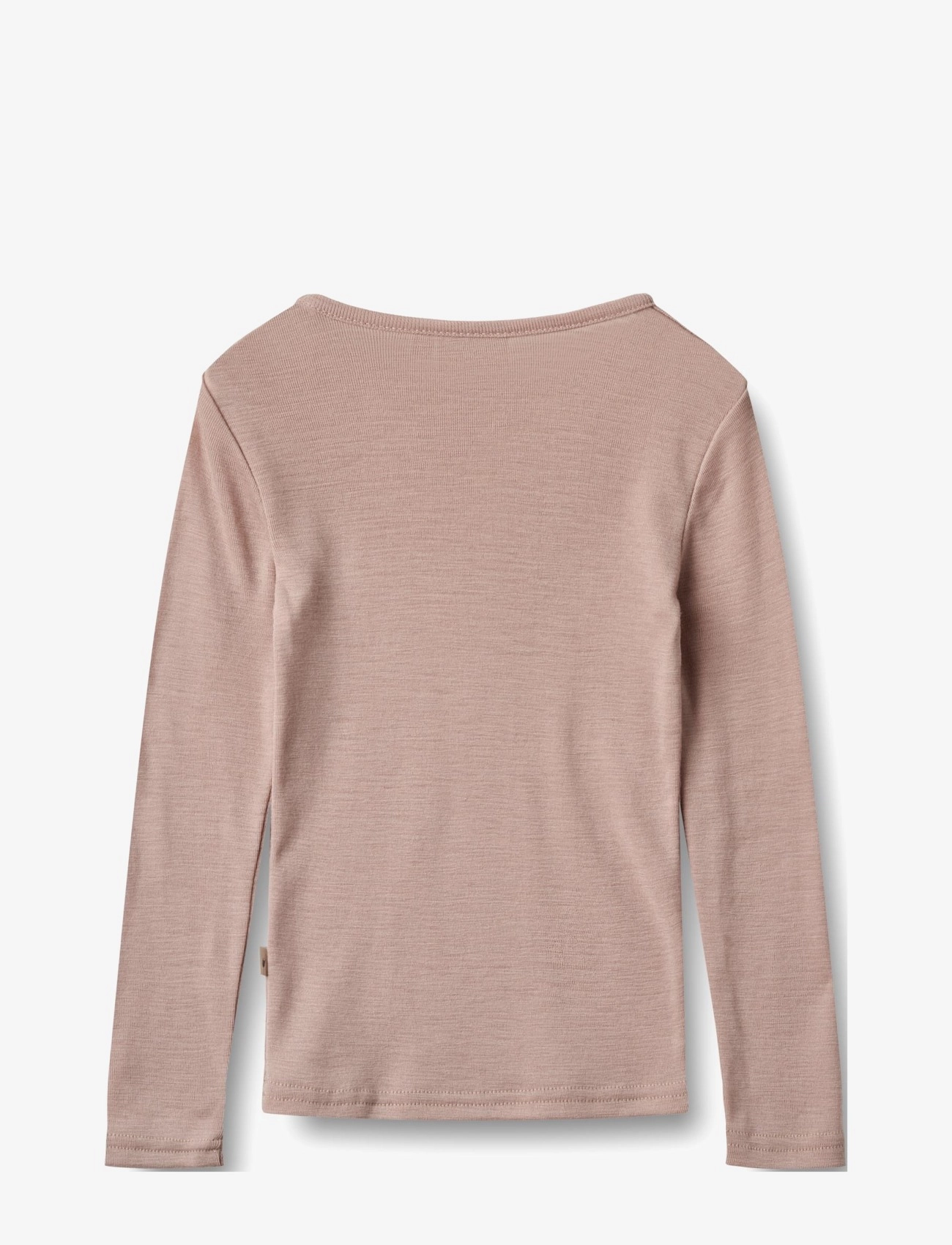 Wheat - Wool T-Shirt L/S Alfie - long-sleeved t-shirts - dry rose - 1