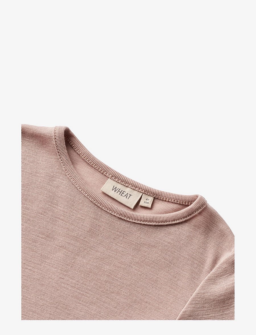 Wheat - Wool T-Shirt L/S Alfie - langärmelig - dry rose - 2