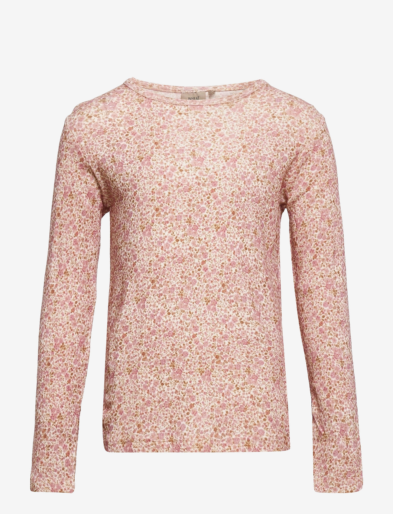 Wool T-Shirt LS - IVORY FLOWERS
