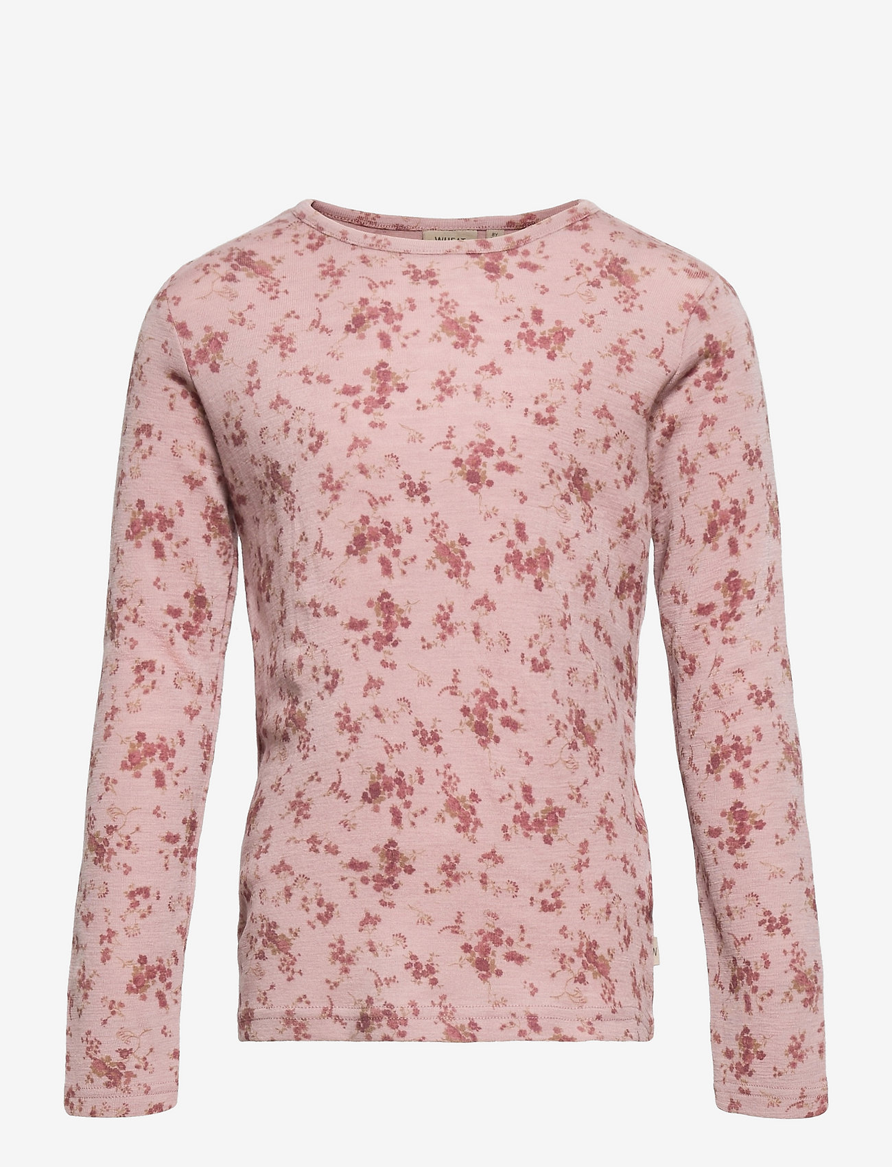 Wheat - Wool T-Shirt LS - rose flowers - 0