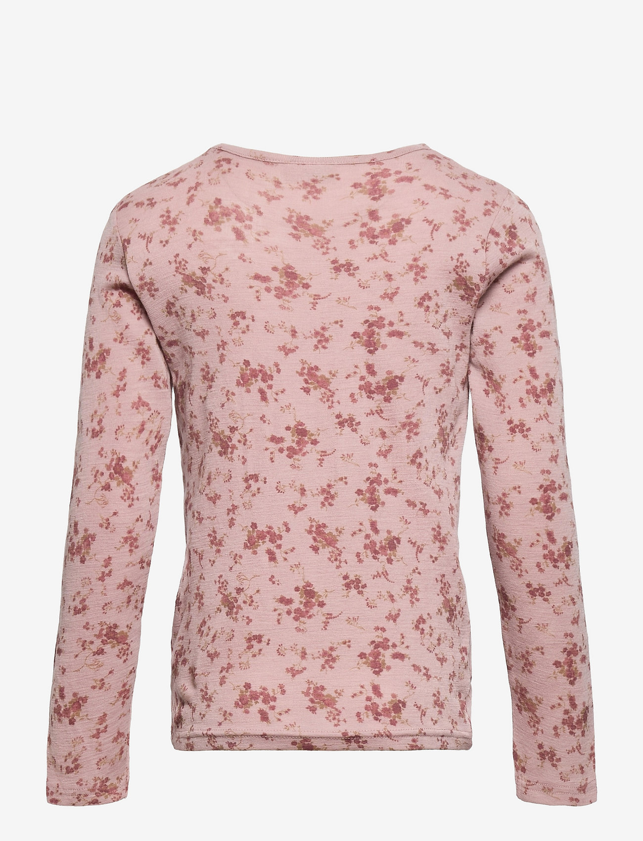Wheat - Wool T-Shirt LS - rose flowers - 1