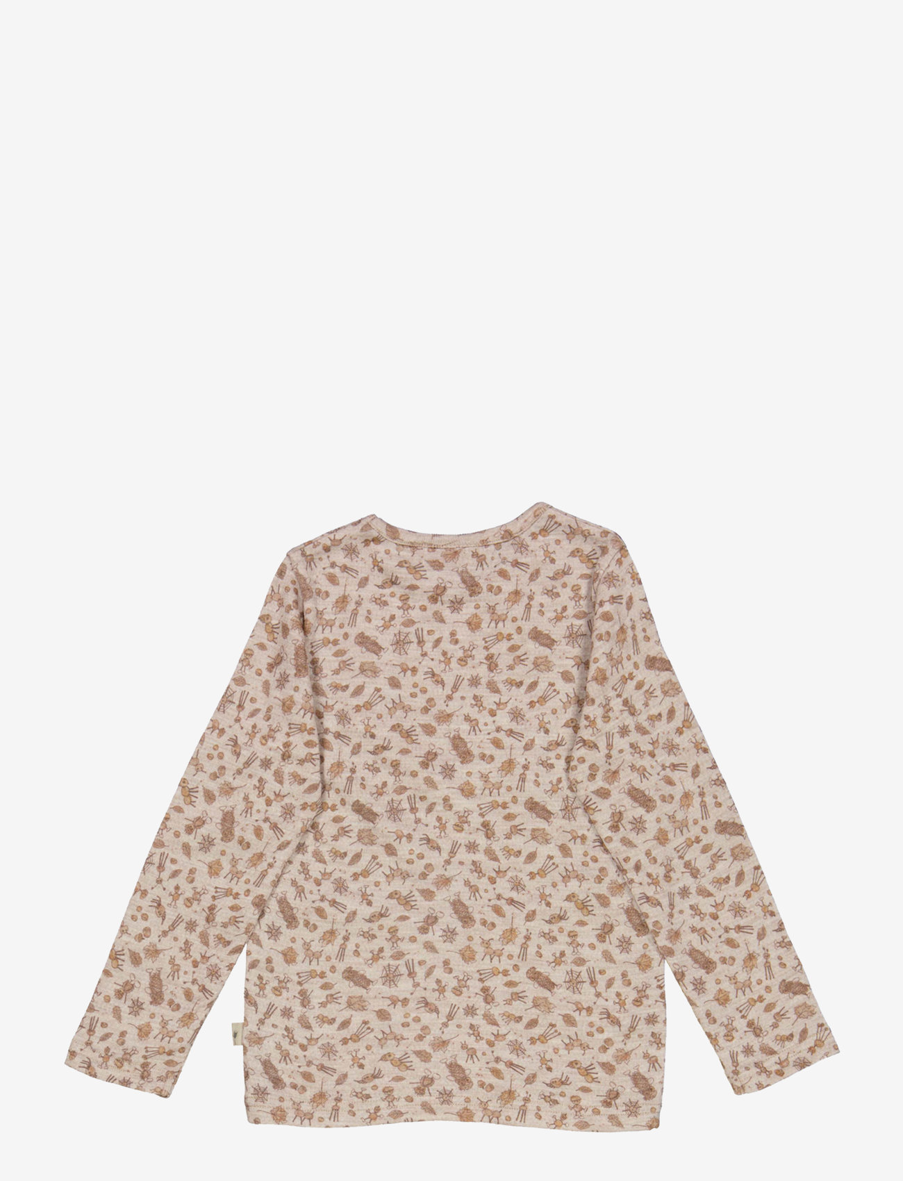 Wheat - Wool T-Shirt LS - beige chestnut - 2