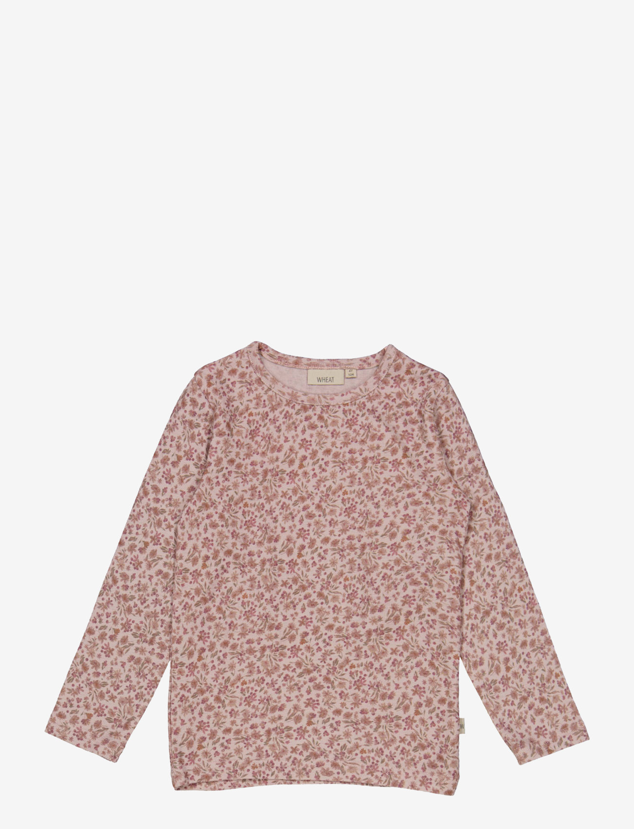 Wheat - Wool T-Shirt LS - powder flowers - 0