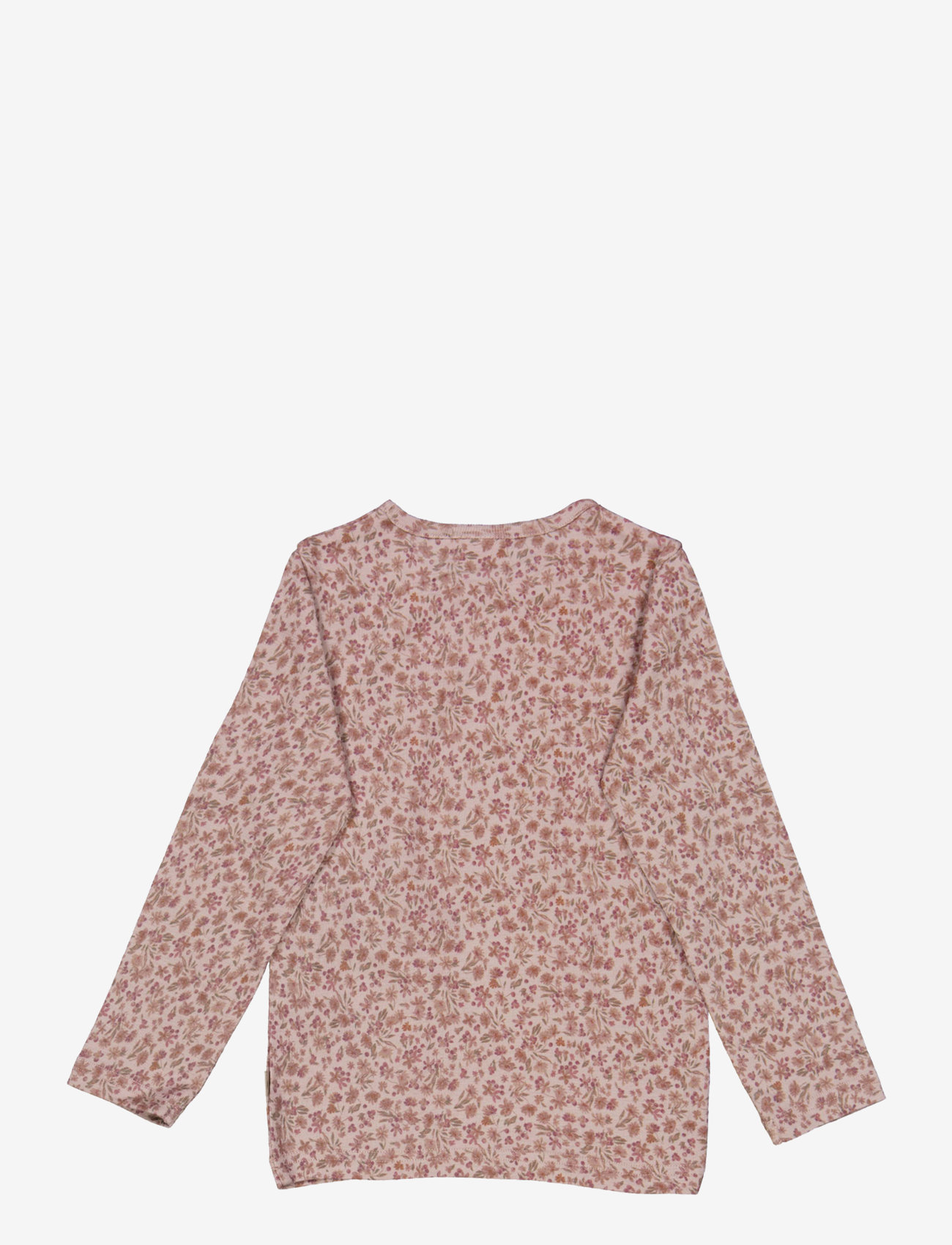 Wheat - Wool T-Shirt LS - powder flowers - 2
