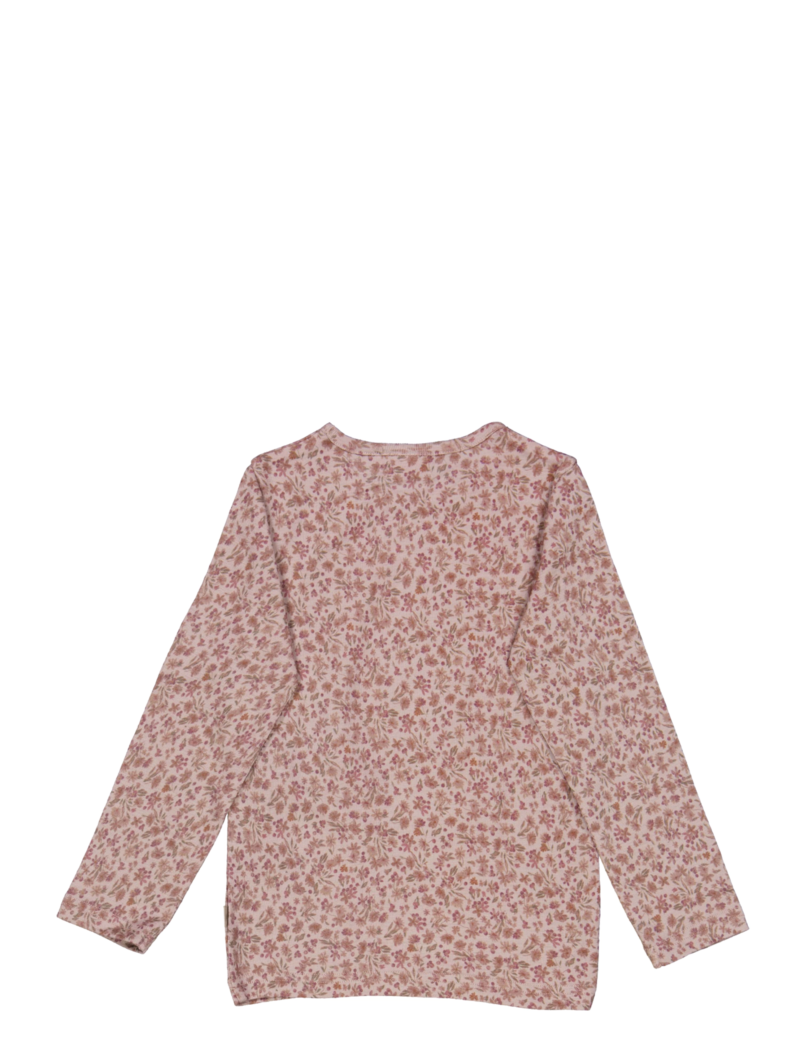 Wheat - Wool T-Shirt LS - powder flowers - 2