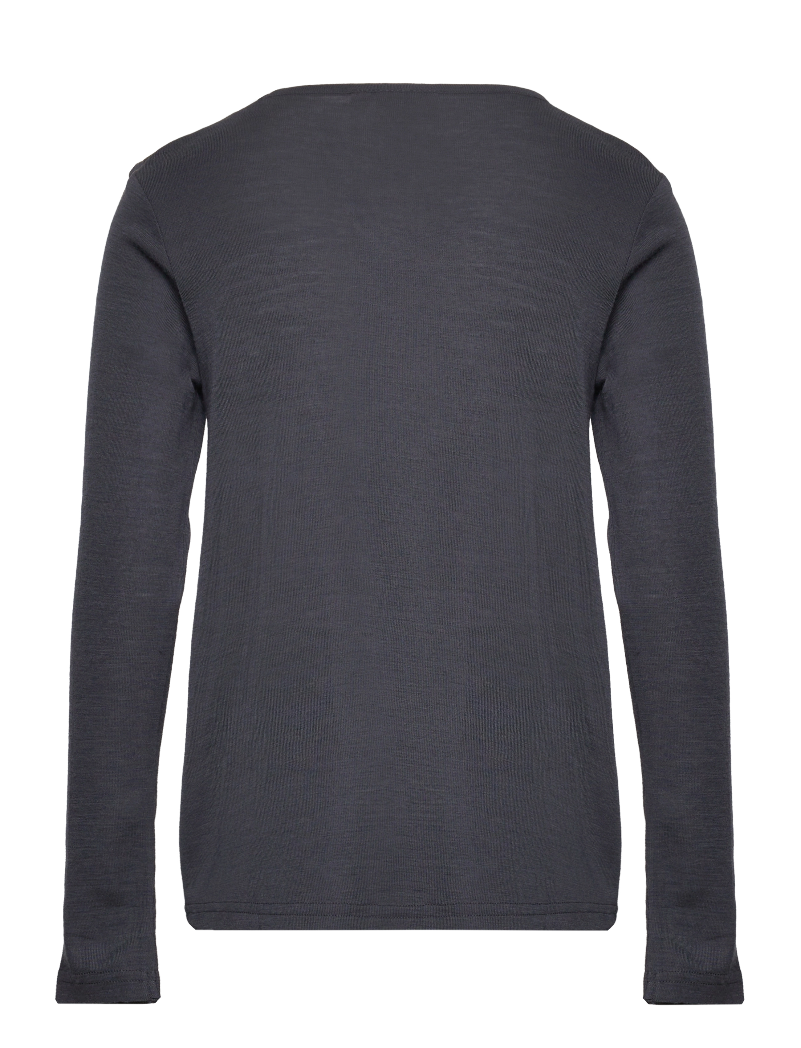 Wheat - Wool T-Shirt LS - navy - 1
