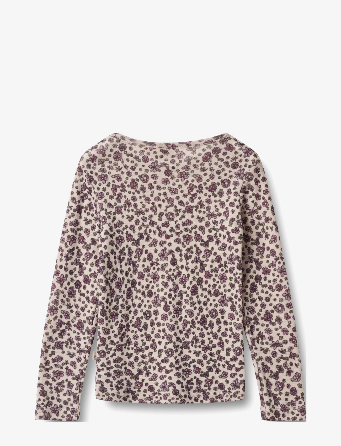 Wheat - Wool T-Shirt L/S Alfie - autumn flowers - 1