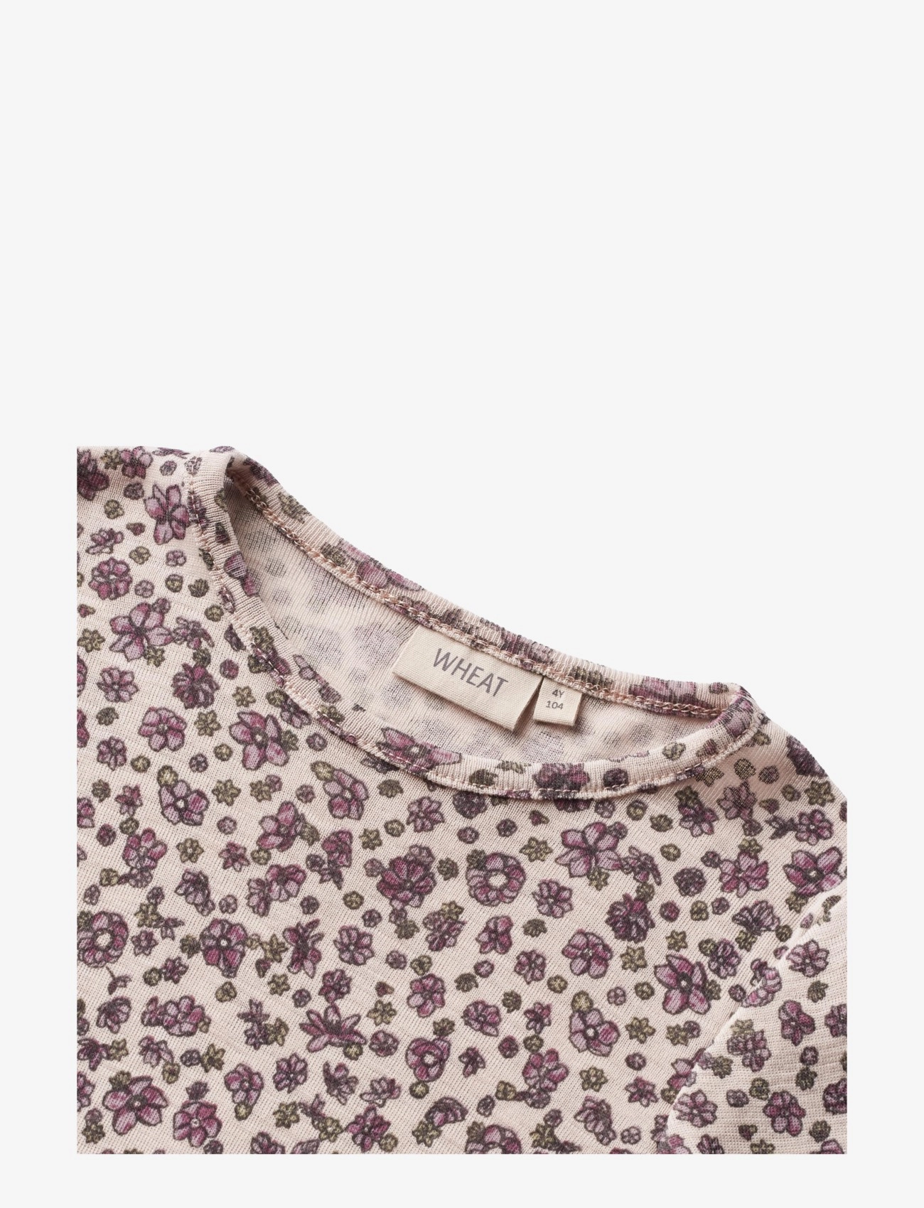 Wheat - Wool T-Shirt L/S Alfie - autumn flowers - 2