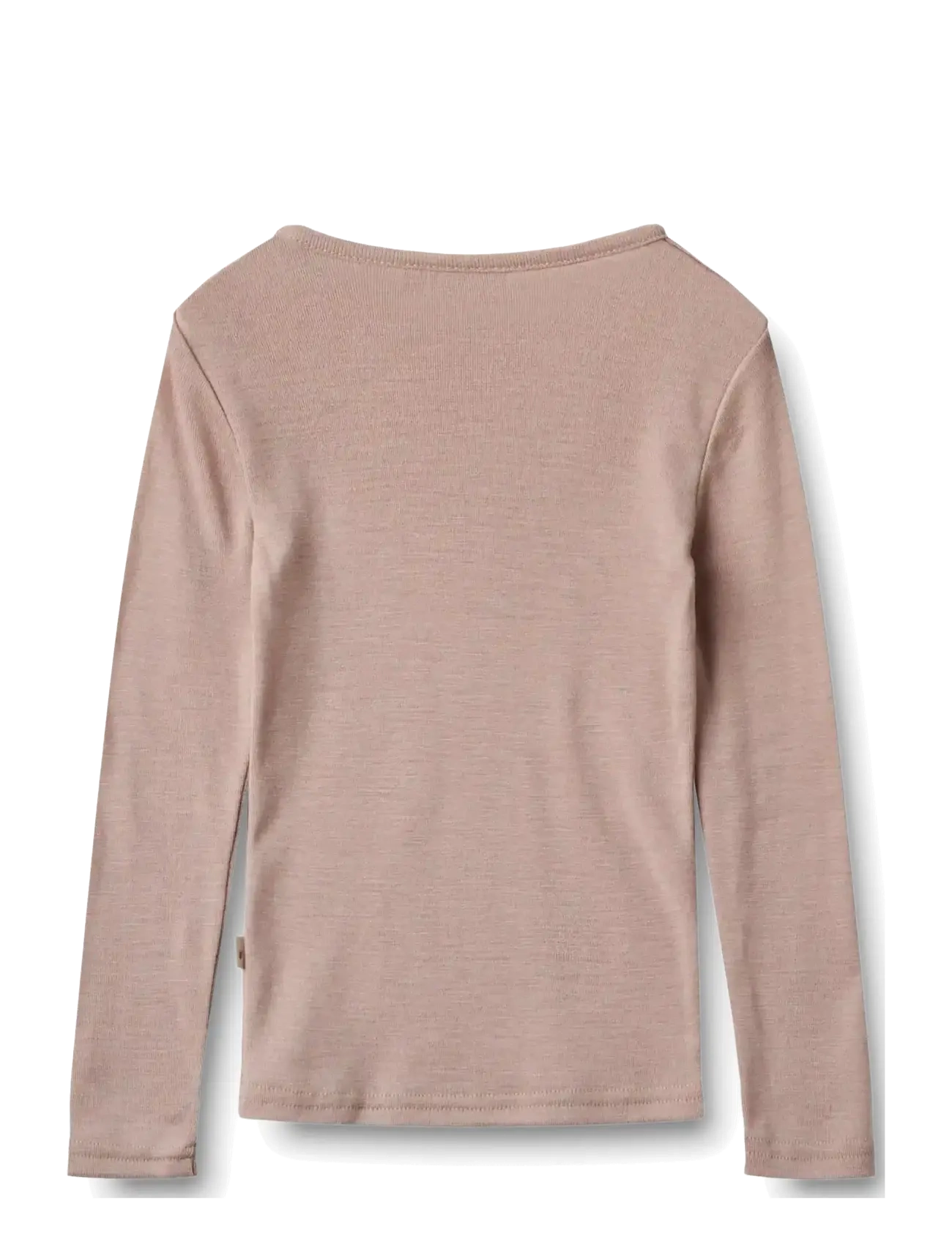 Wheat - Wool T-Shirt L/S Alfie - dry rose - 1