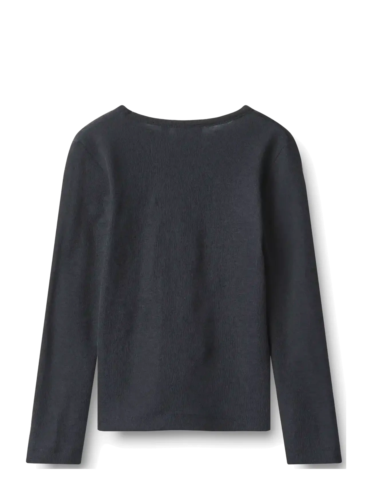 Wheat - Wool T-Shirt L/S Alfie - funktionsunterwäsche - oberteile - navy - 1