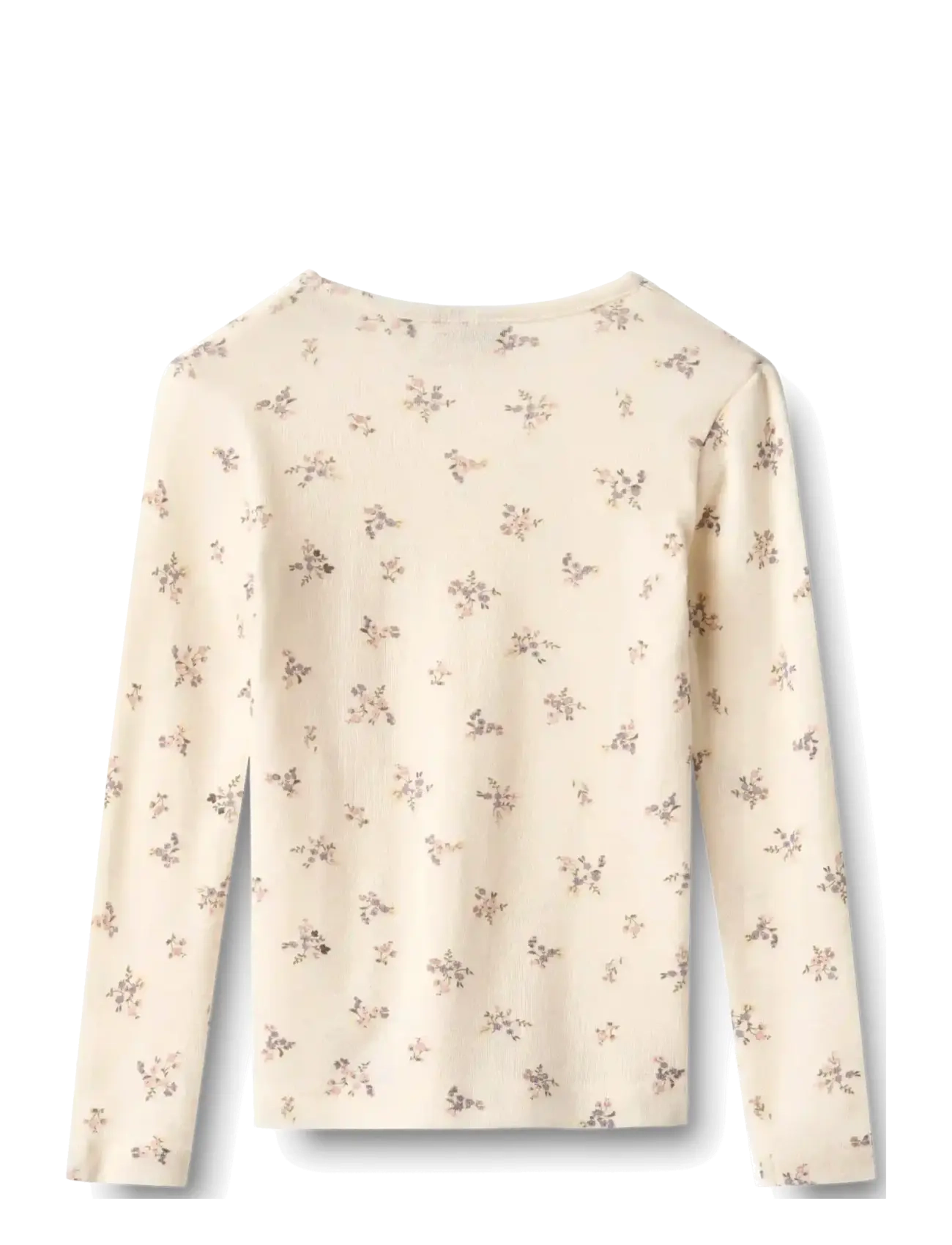 Wheat - Wool T-Shirt L/S Alfie - langärmelig - eggshell flowers - 1