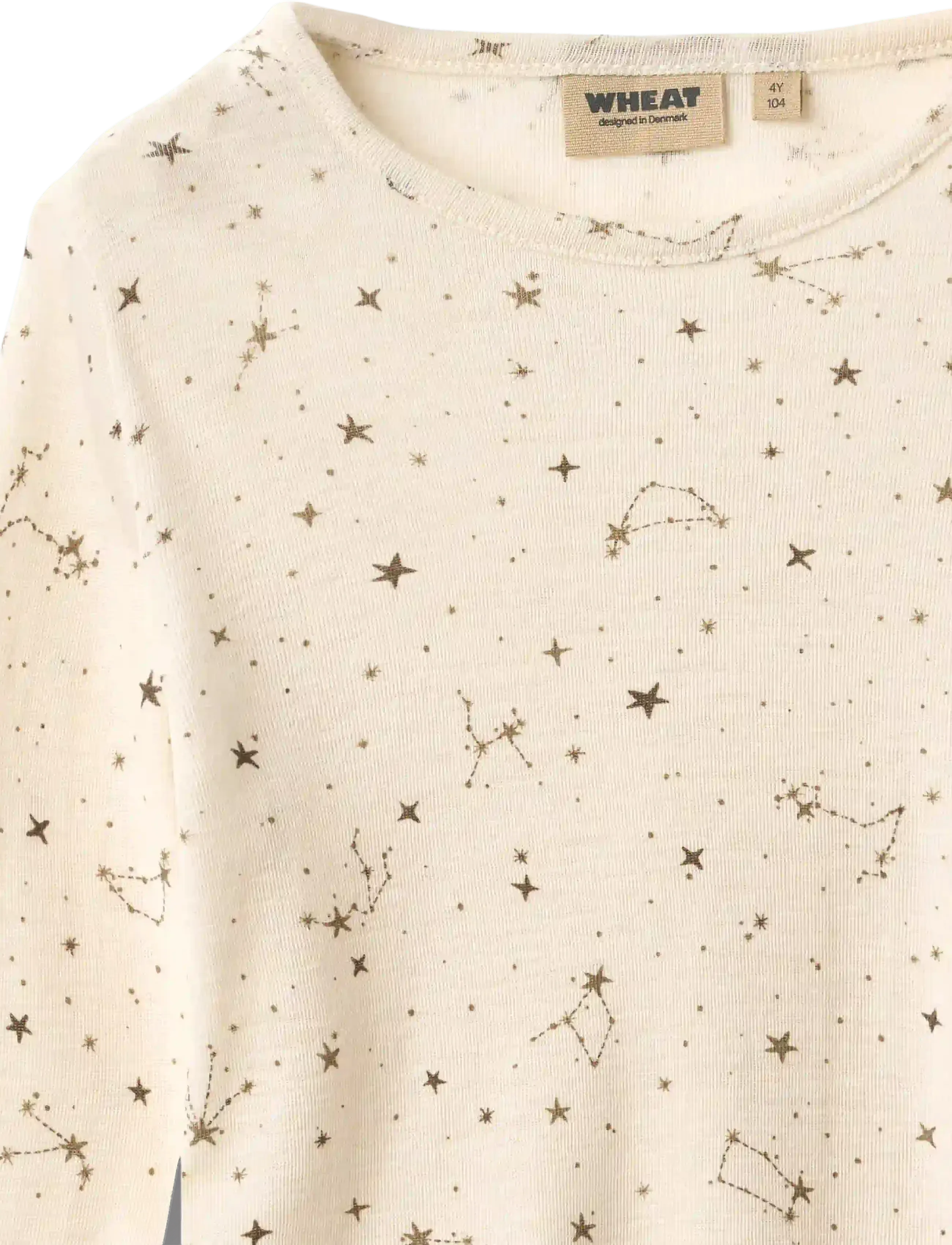 Wheat - Wool T-Shirt L/S Alfie - langärmelig - eggshell stars - 2