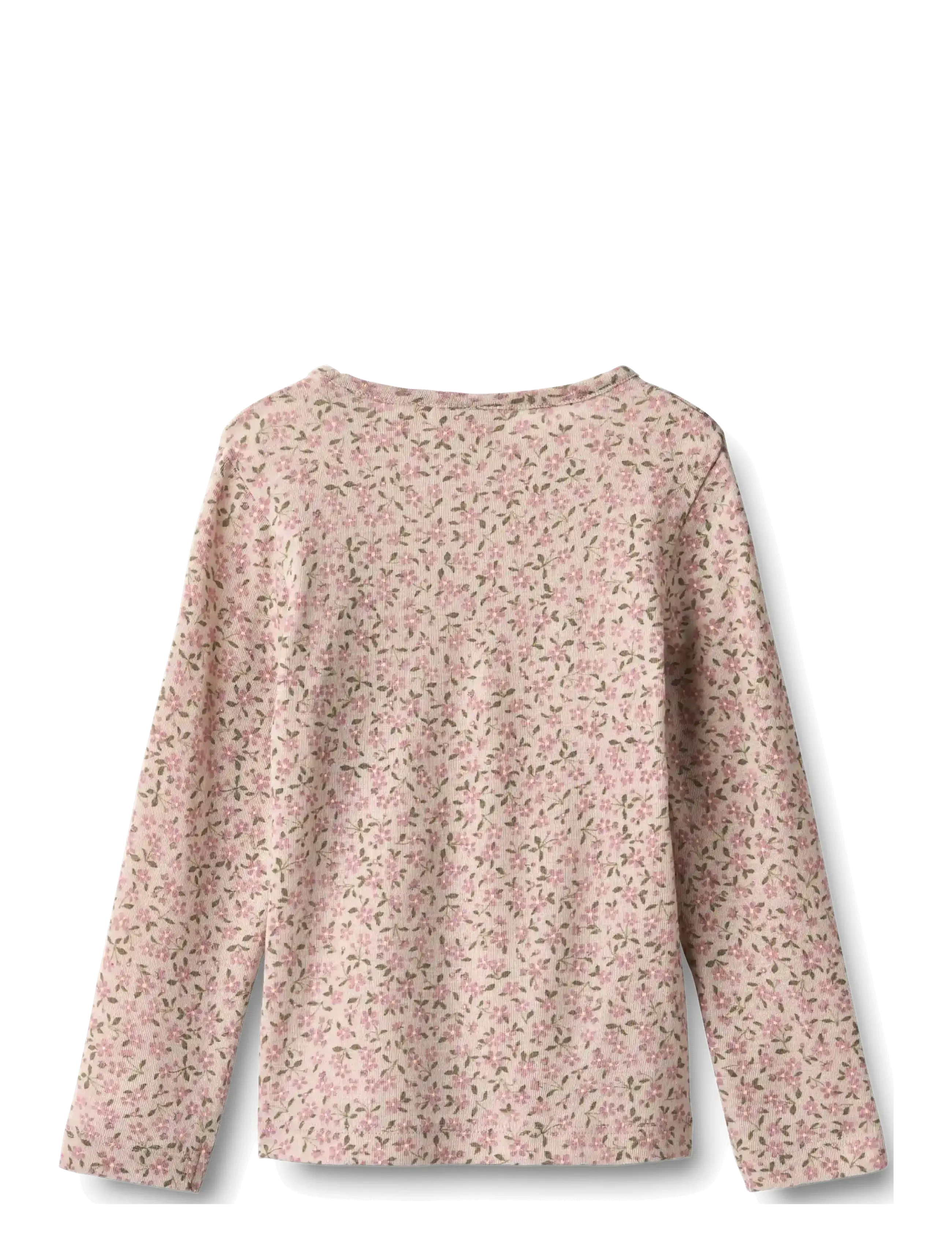 Wheat - Wool T-Shirt L/S Alfie - langärmelig - pale lilac flowers - 1