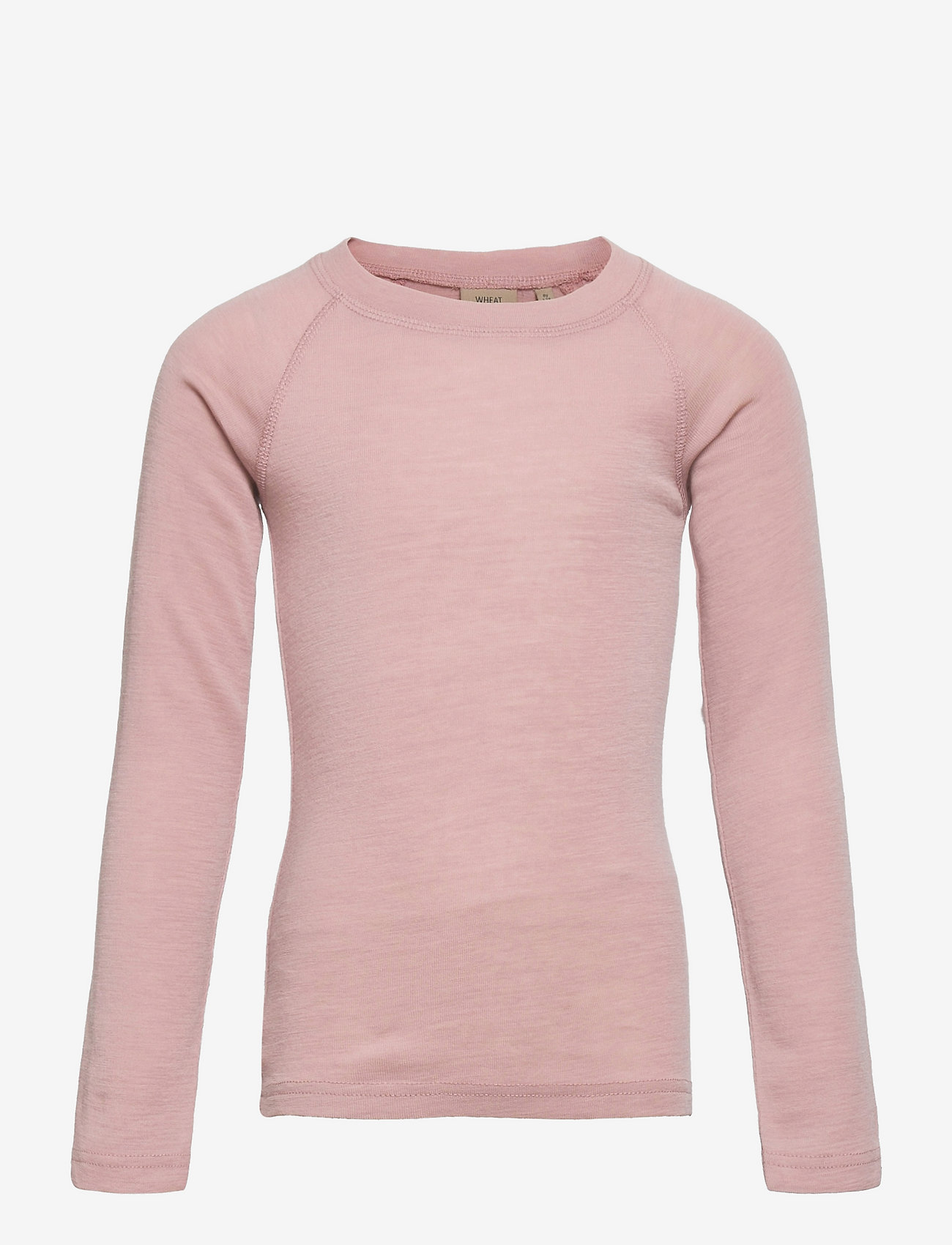 Wool T-Shirt LS - ROSE POWDER