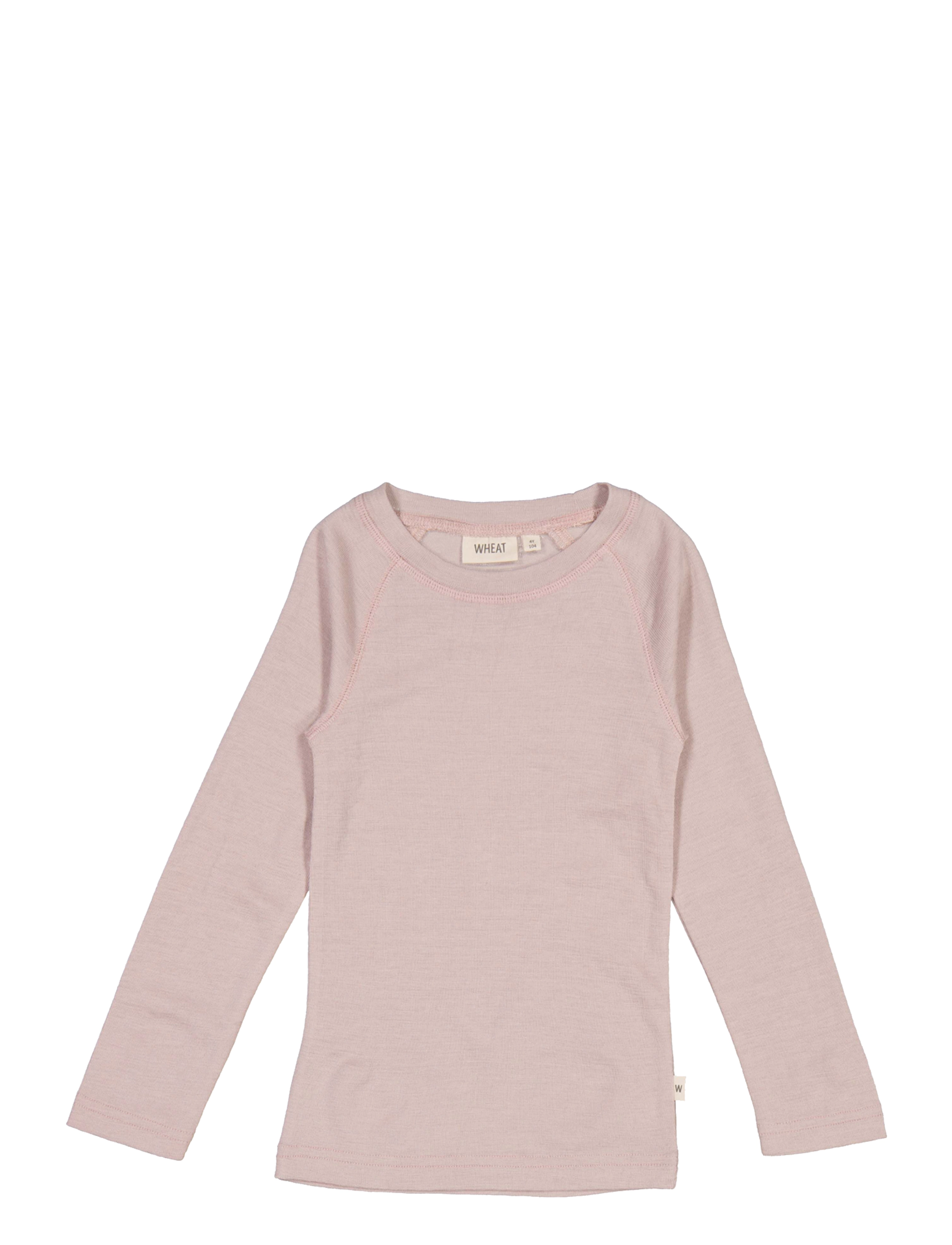 Wheat - Wool T-Shirt LS - dark powder - 0