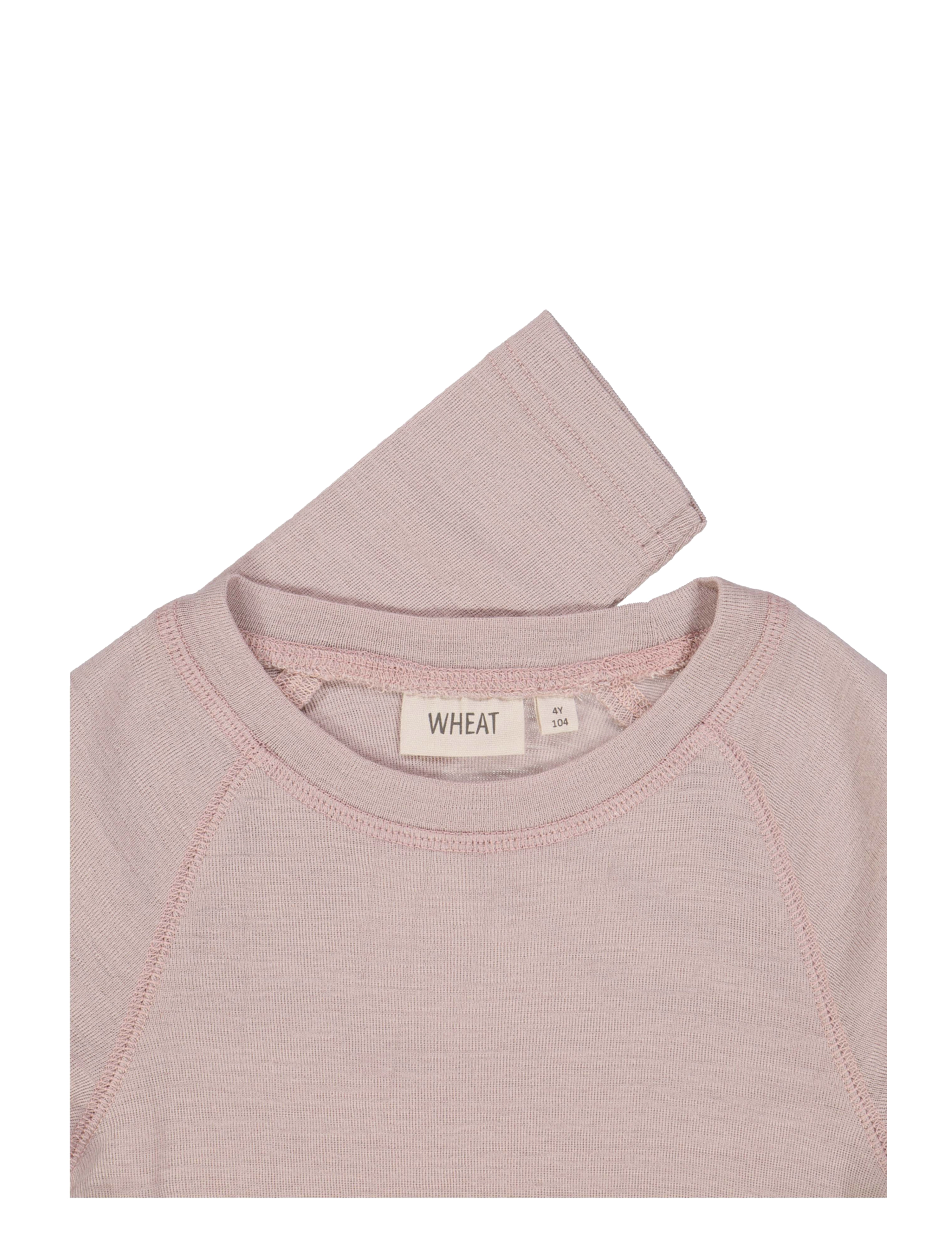 Wheat - Wool T-Shirt LS - dark powder - 1