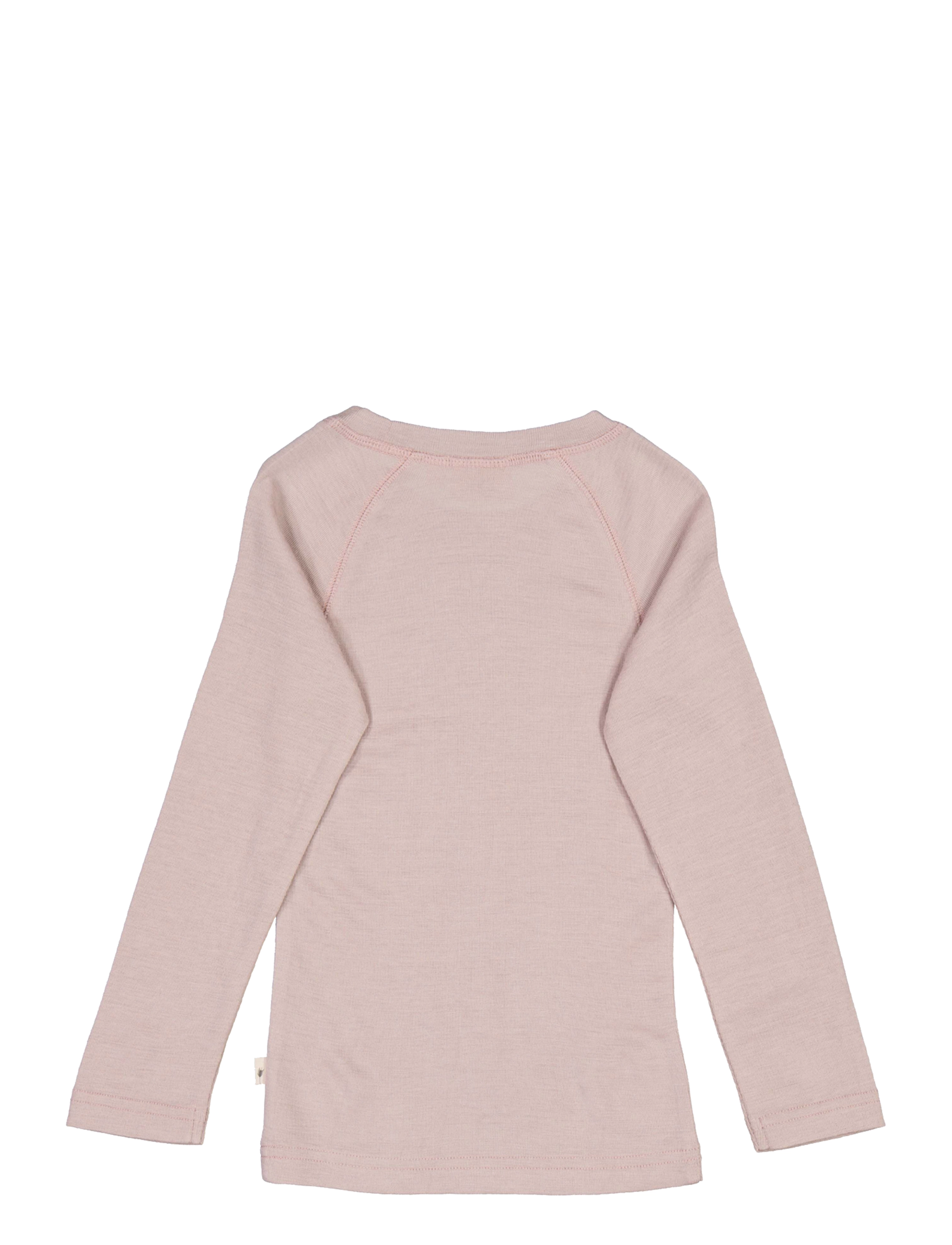 Wheat - Wool T-Shirt LS - dark powder - 2