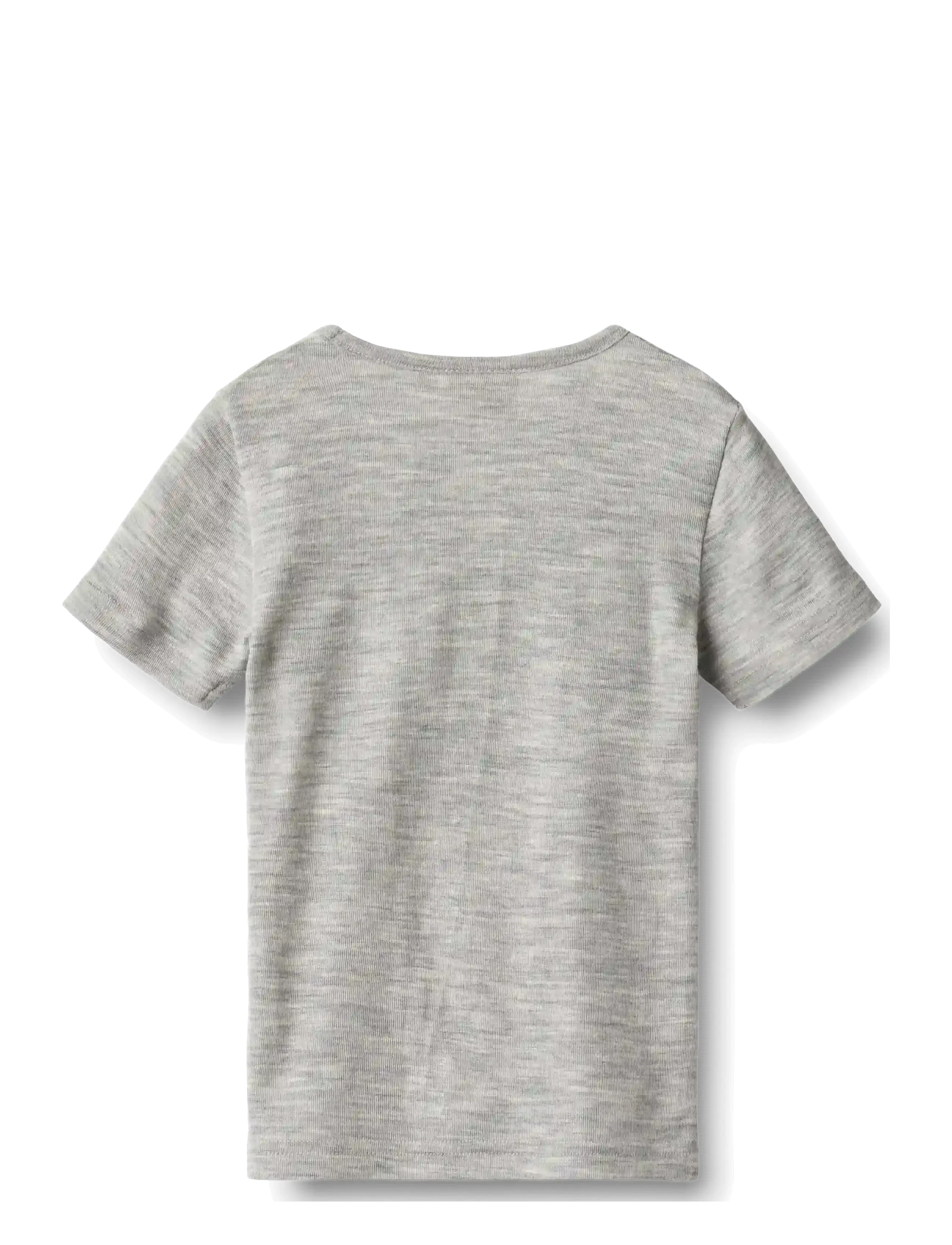 Wheat - Wool T-Shirt S/S Seo - kurzärmelige - melange grey - 1