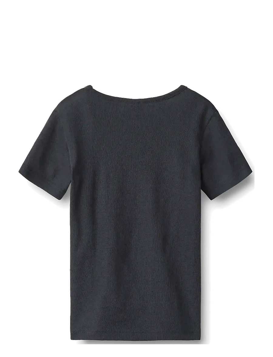 Wheat - Wool T-Shirt S/S Seo - kurzärmelige - navy - 1