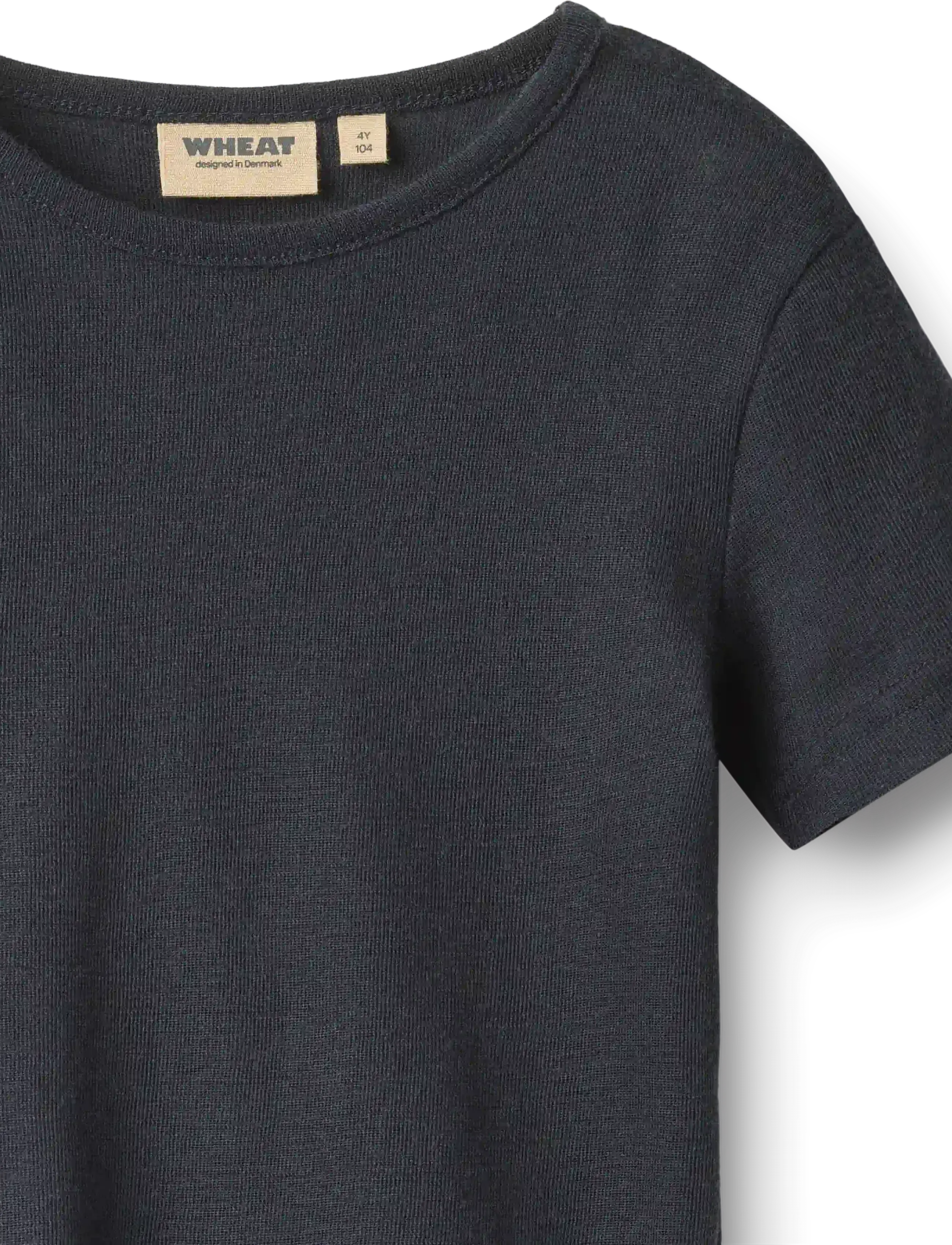 Wheat - Wool T-Shirt S/S Seo - kurzärmelige - navy - 2