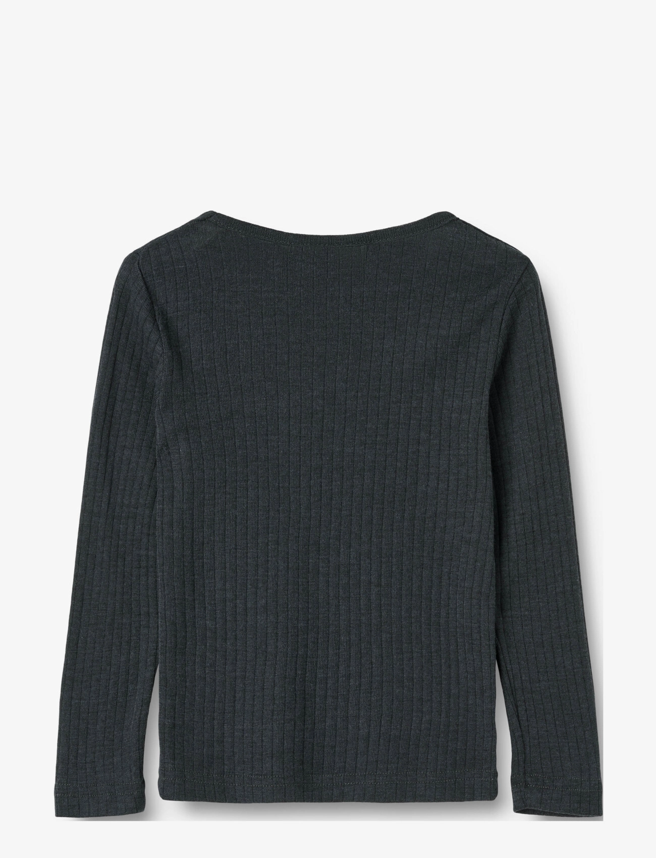 Wheat - Wool Silk t-shirt L/S Alfie - navy - 1