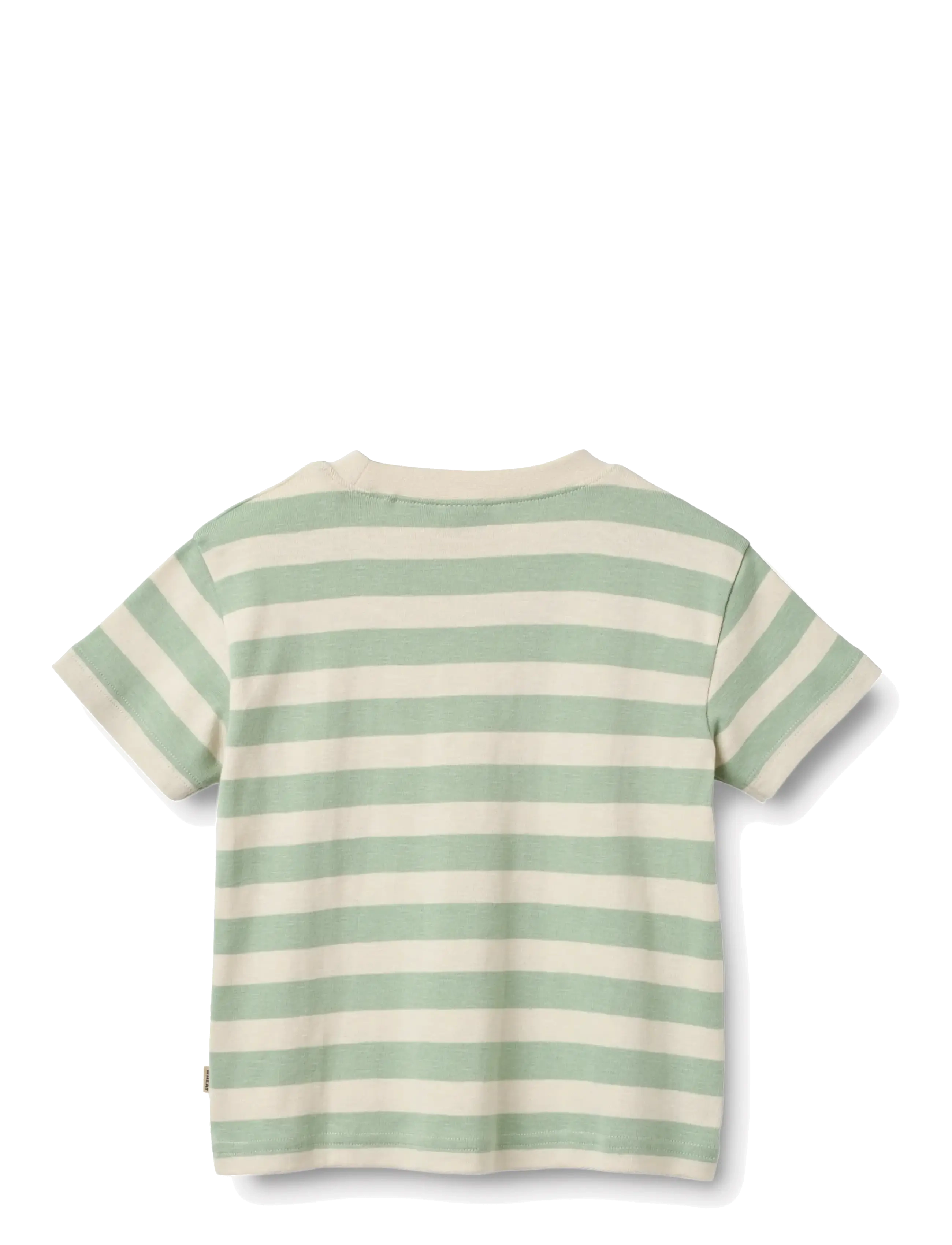 Wheat - T-shirt S/S Liam - t-shirts - mint stripe - 1