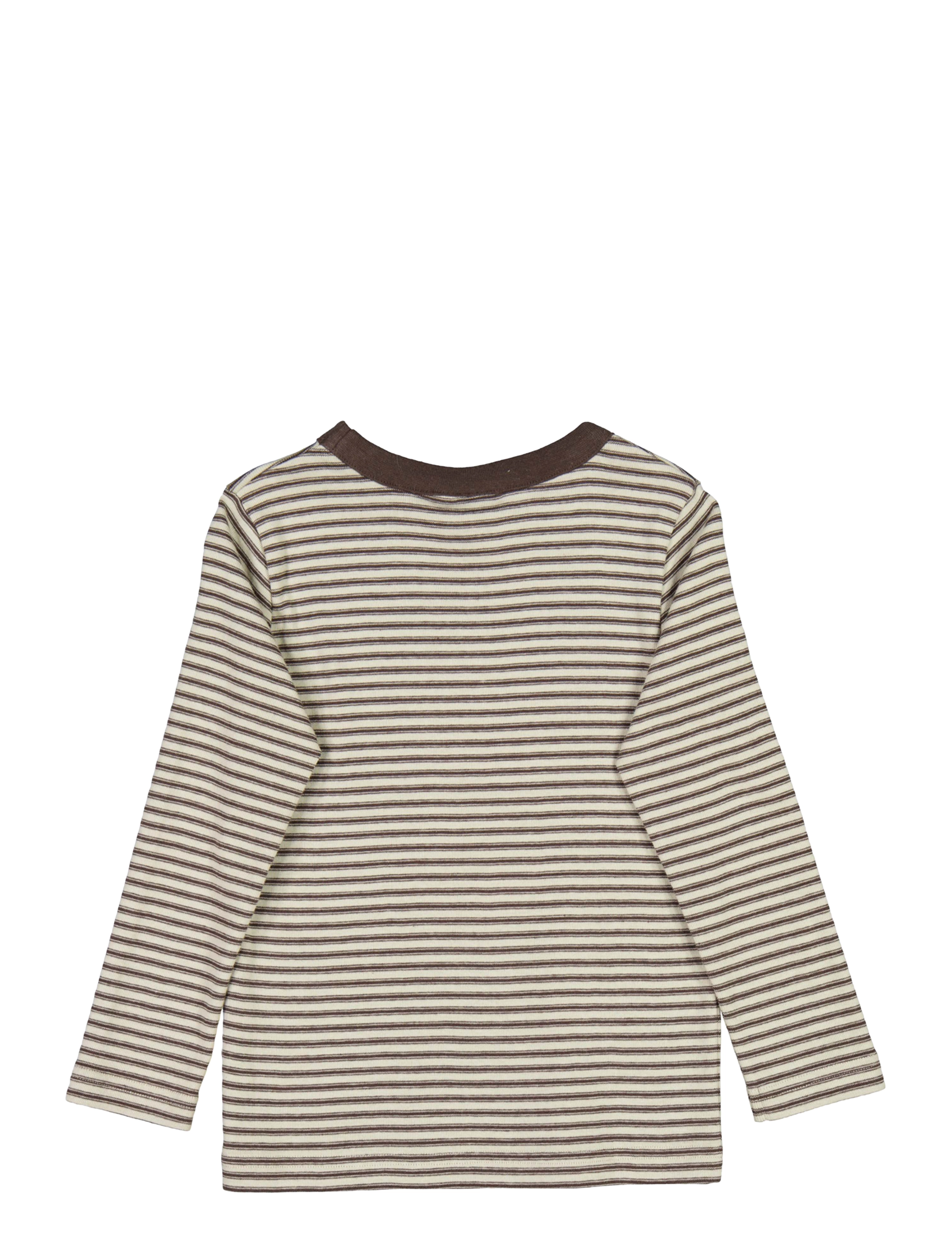 Wheat - T-Shirt Spruce Cone Badge - mulch stripe - 2