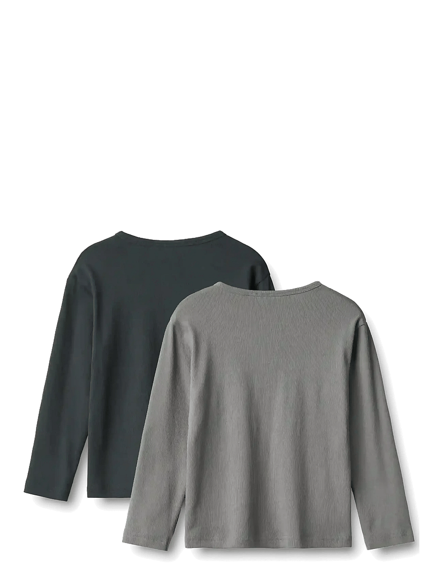 Wheat - T-shirt L/S Morris - pikkade varrukatega t-särgid - flint - 1